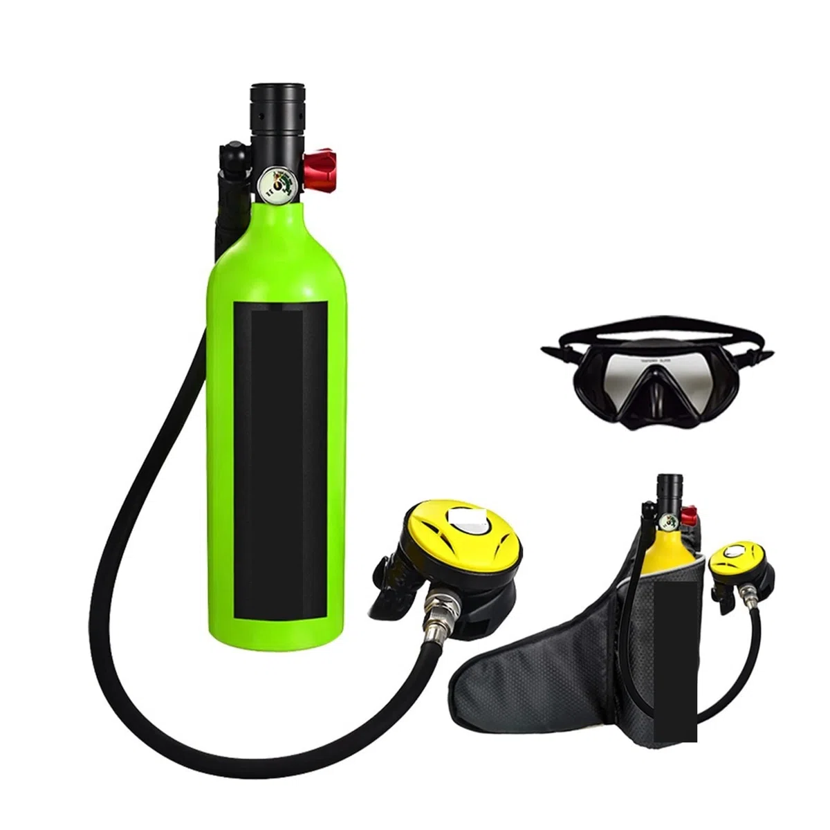 Sprzęt do nurkowania Butla Do Nurkowania Dostarcza Butlę Z Tlenem Do Nurkowania Respirator Do Nurkowania Korzystanie z bezpieczniejszego(Green Package A)