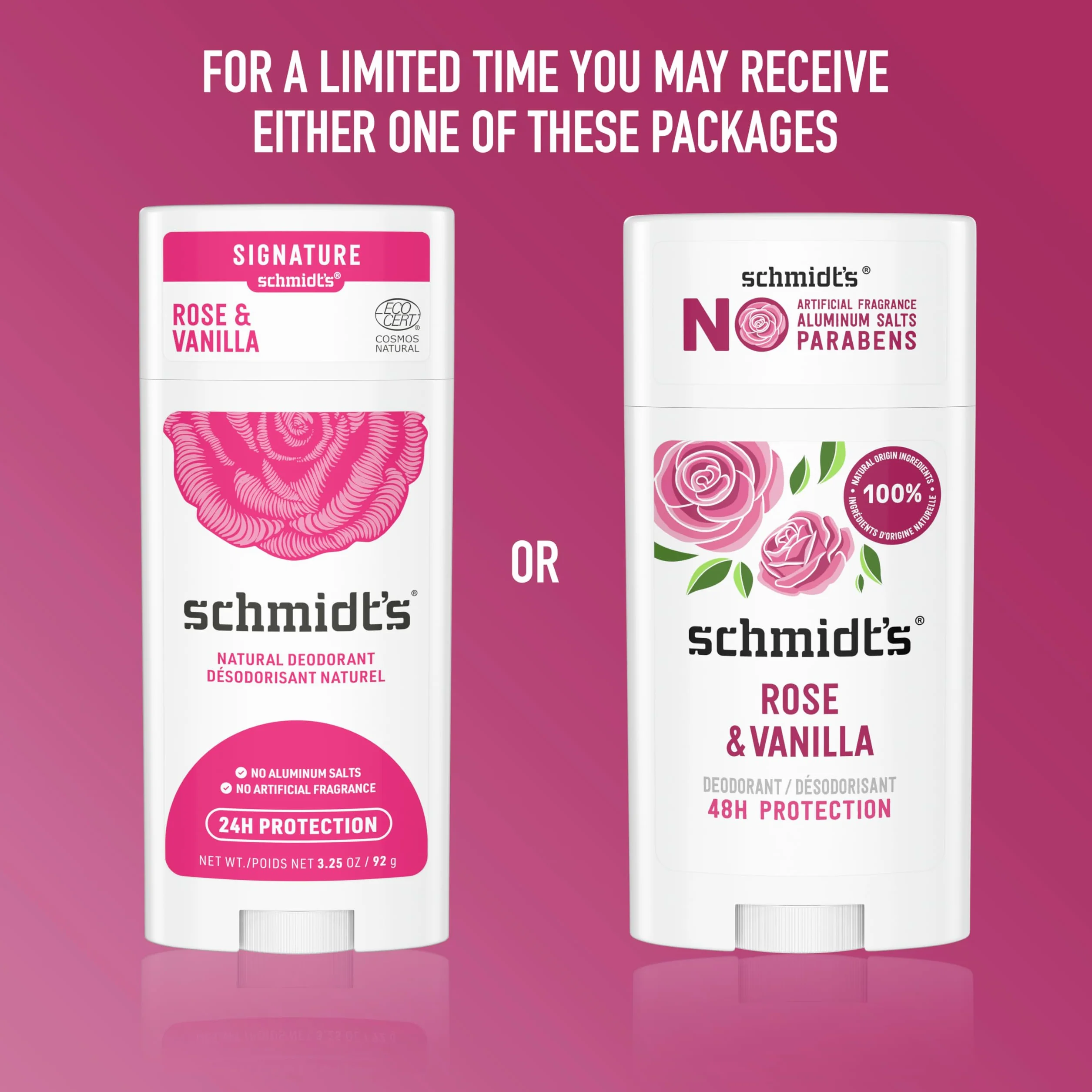 Schmidt'S Rose & Vanilla Dezodorant 75 g