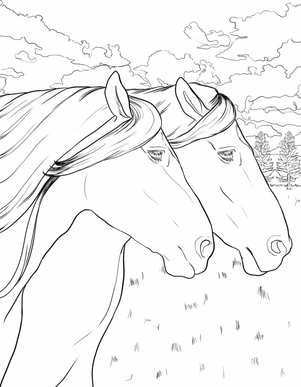 Horse Coloring Book: For Kids Ages 9-12: 4