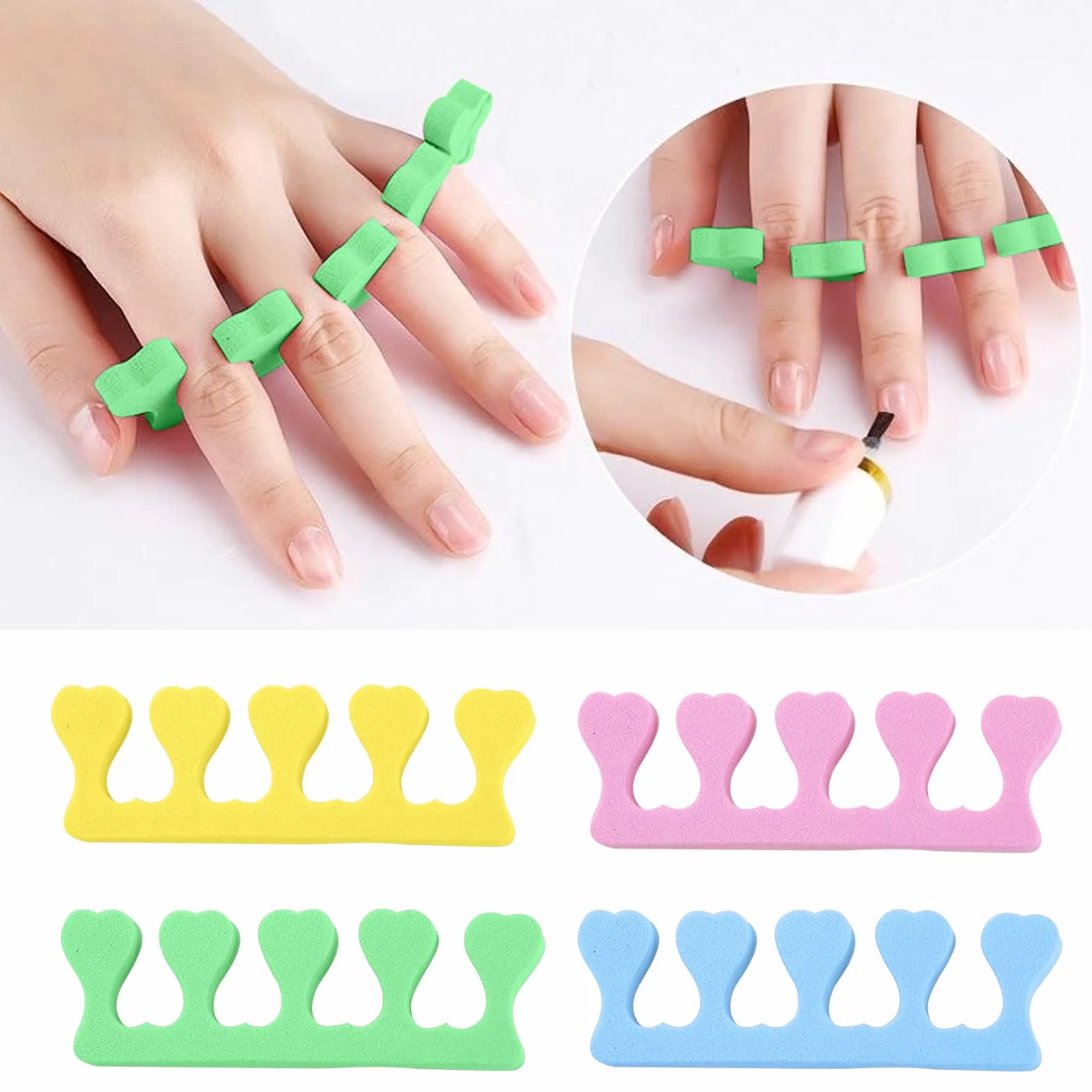 Separator palców z miękkiej pianki narzędzie do pedicure manicure 8 sztuk