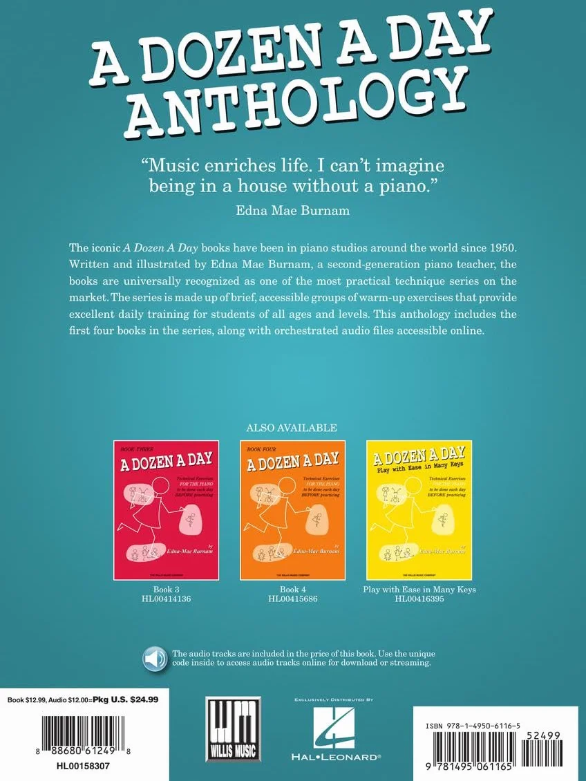 A Dozen a Day Anthology Book/Online Audio