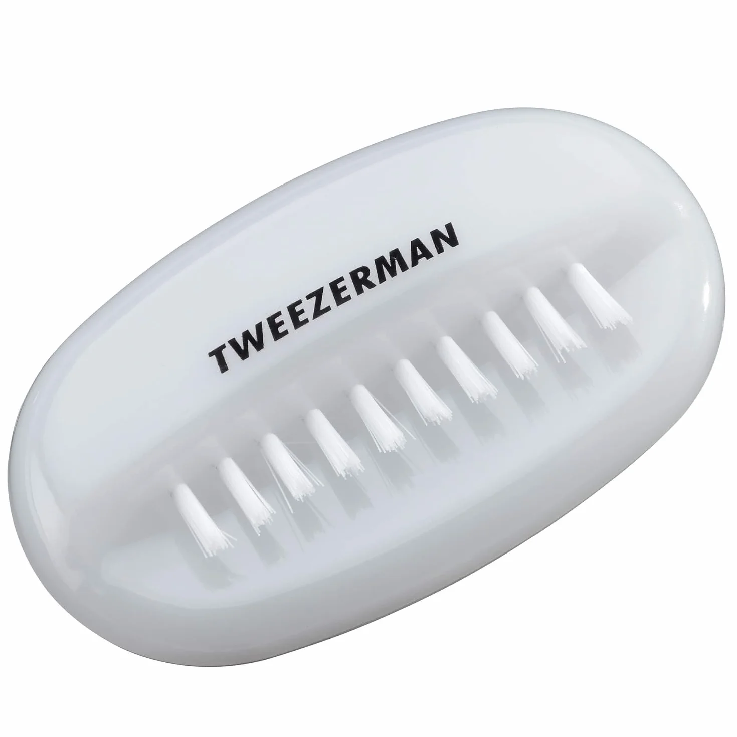TWEEZERMAN Podwójna szczotka do paznokci, biała