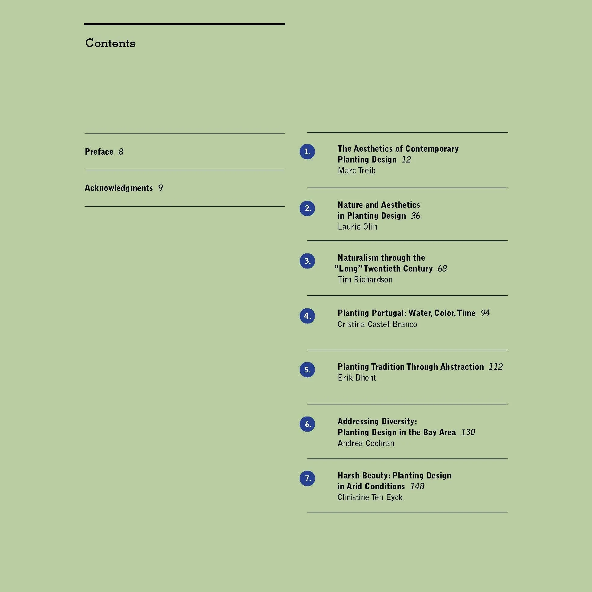 Aesthetics Of Contemporary Planting Design /anglais