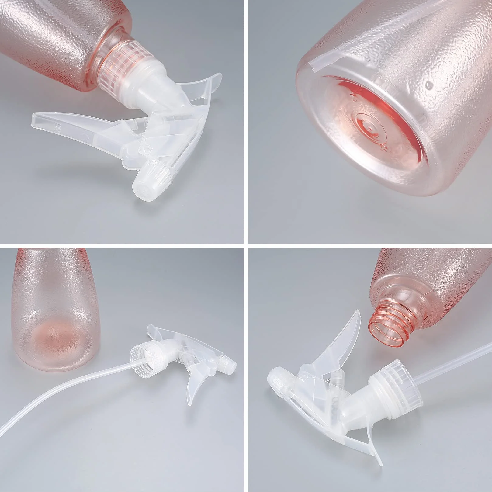 3 sztuki butelek z rozpylaczem 500 ml, rozpylacz wody do roślin, plastikowe butelki z rozpylaczem, mister do natryskiwania do czyszczenia domu, ogrodu, fryzjera, roślin, kwiatów – różowy/zielony/żółty