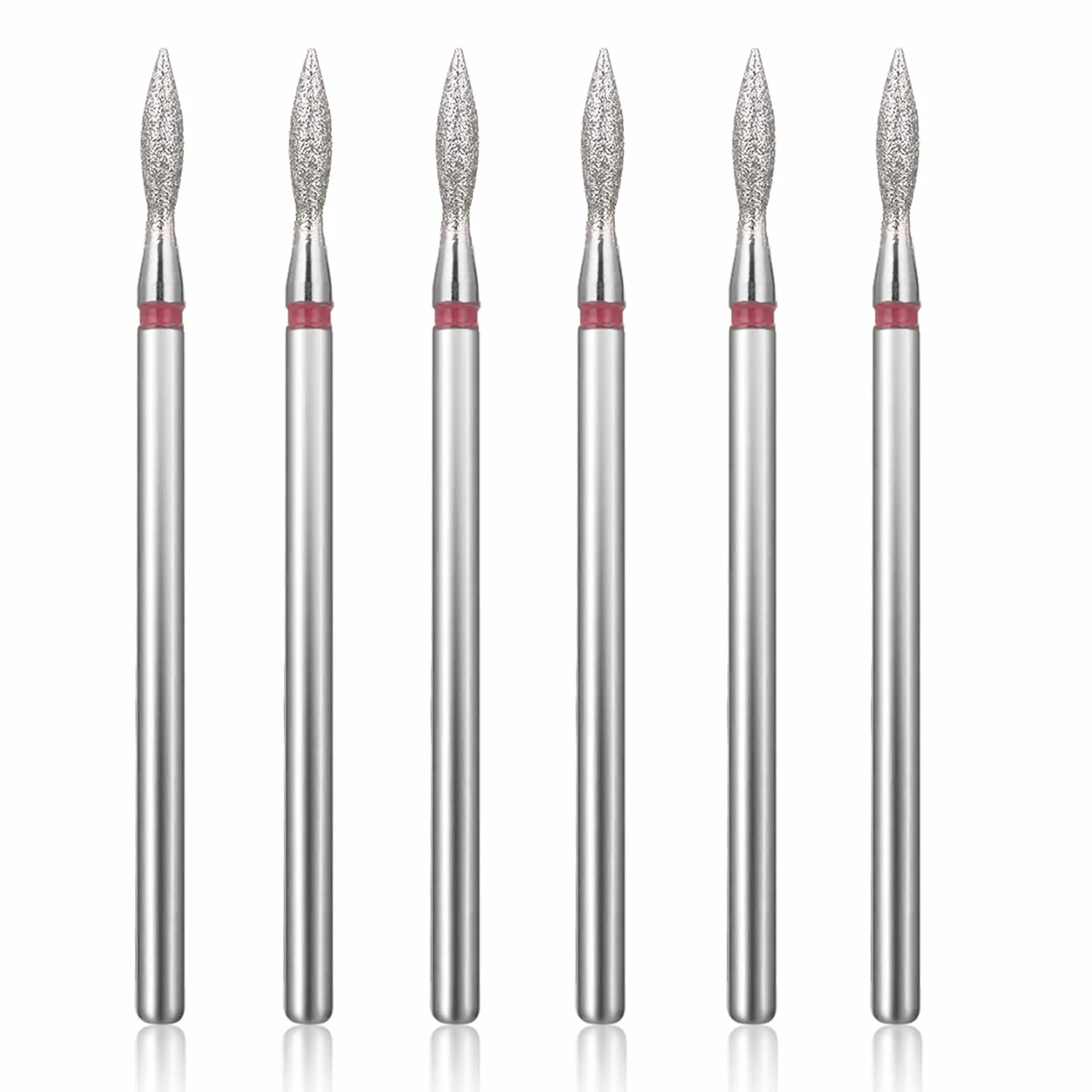 Lusofie 6-częściowy zestaw bitów do usuwania skórek z węglika spiekanego 3/81.3 cm wiertła do paznokci manicure pedicure