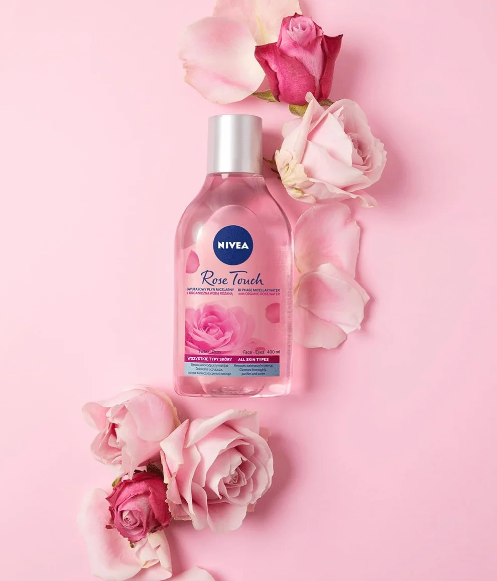 NIVEA Rose Touch Dwufazowy płyn micelarny z wodą różaną 400 ml