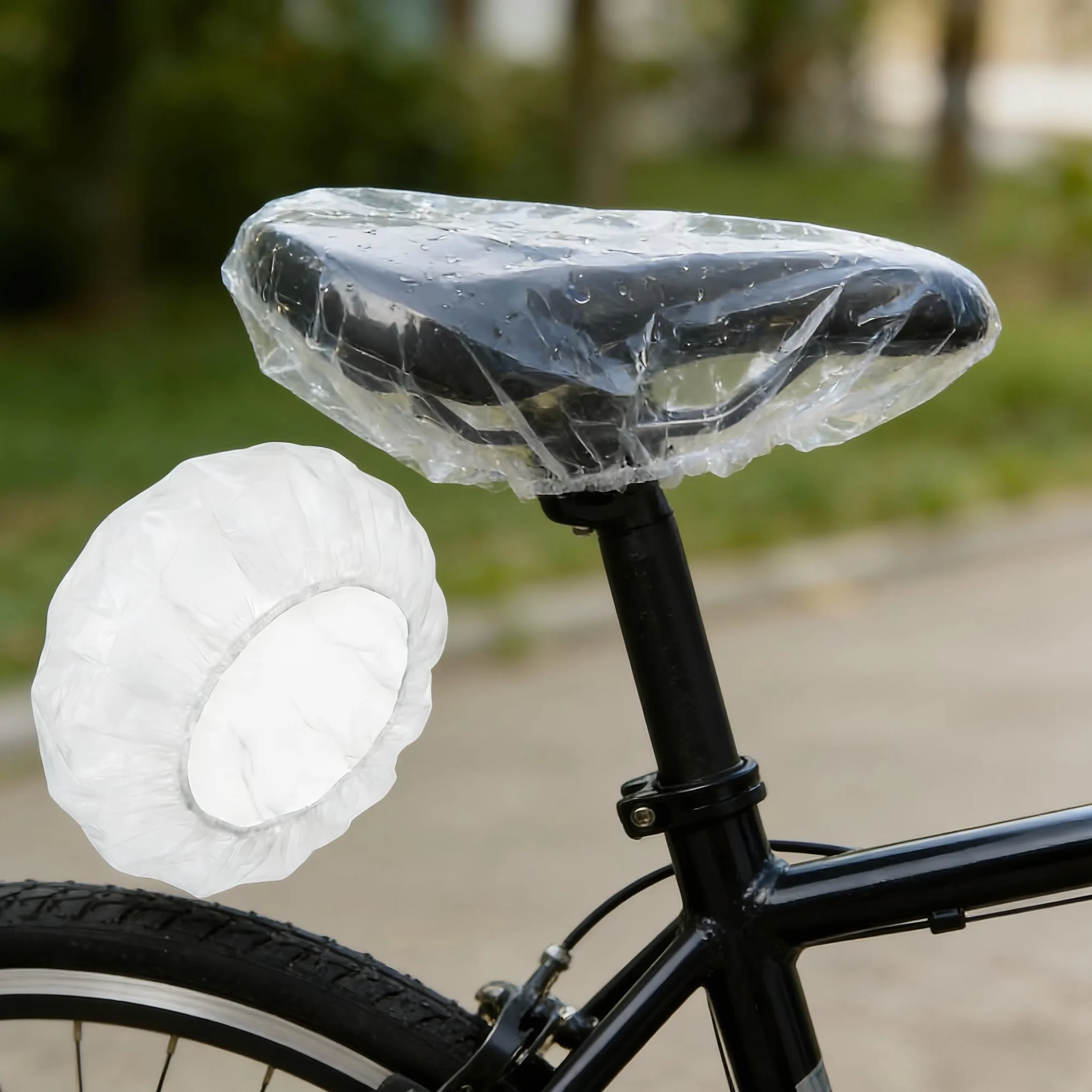 100 sztuk jednorazowych czepków prysznicowych bardzo duże 49 cm wodoodporne czepki do włosów dla kobiet mężczyzn ochrona do kąpieli, salonu, spa, gotowania, domu i podróży większe niż standardowe 40