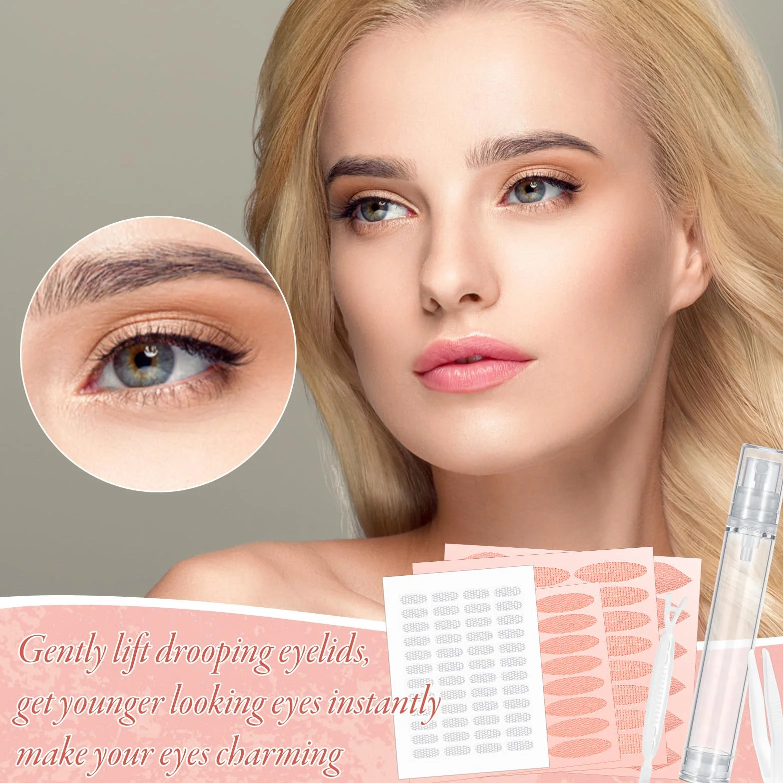 Naklejki na opadające powieki L XL XXL taśma Eyelids Invisible