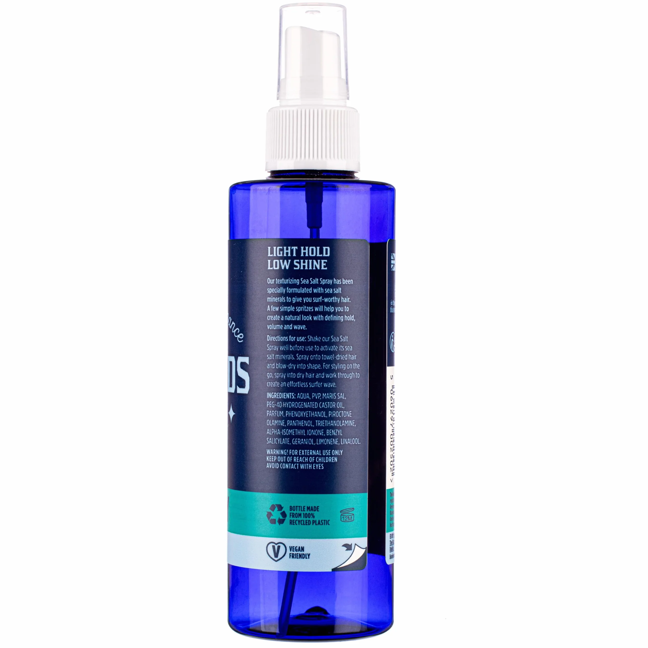 The Bluebeards Revenge Sea Salt Spray 300ml For Curly Hair Adds Texture Volume Natural Matt Finish