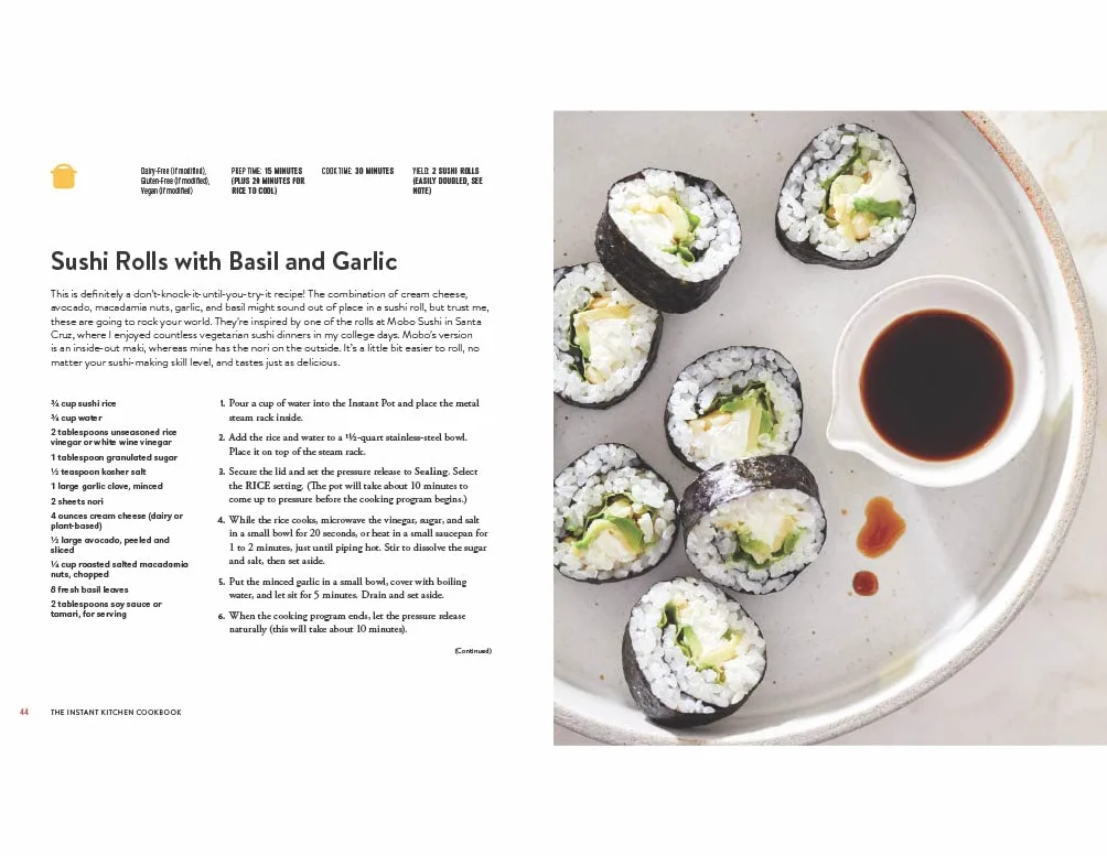 The Instant Kitchen Cookbook: Fast and Easy Family Meals Using Your Instant Pot and Air Fryer