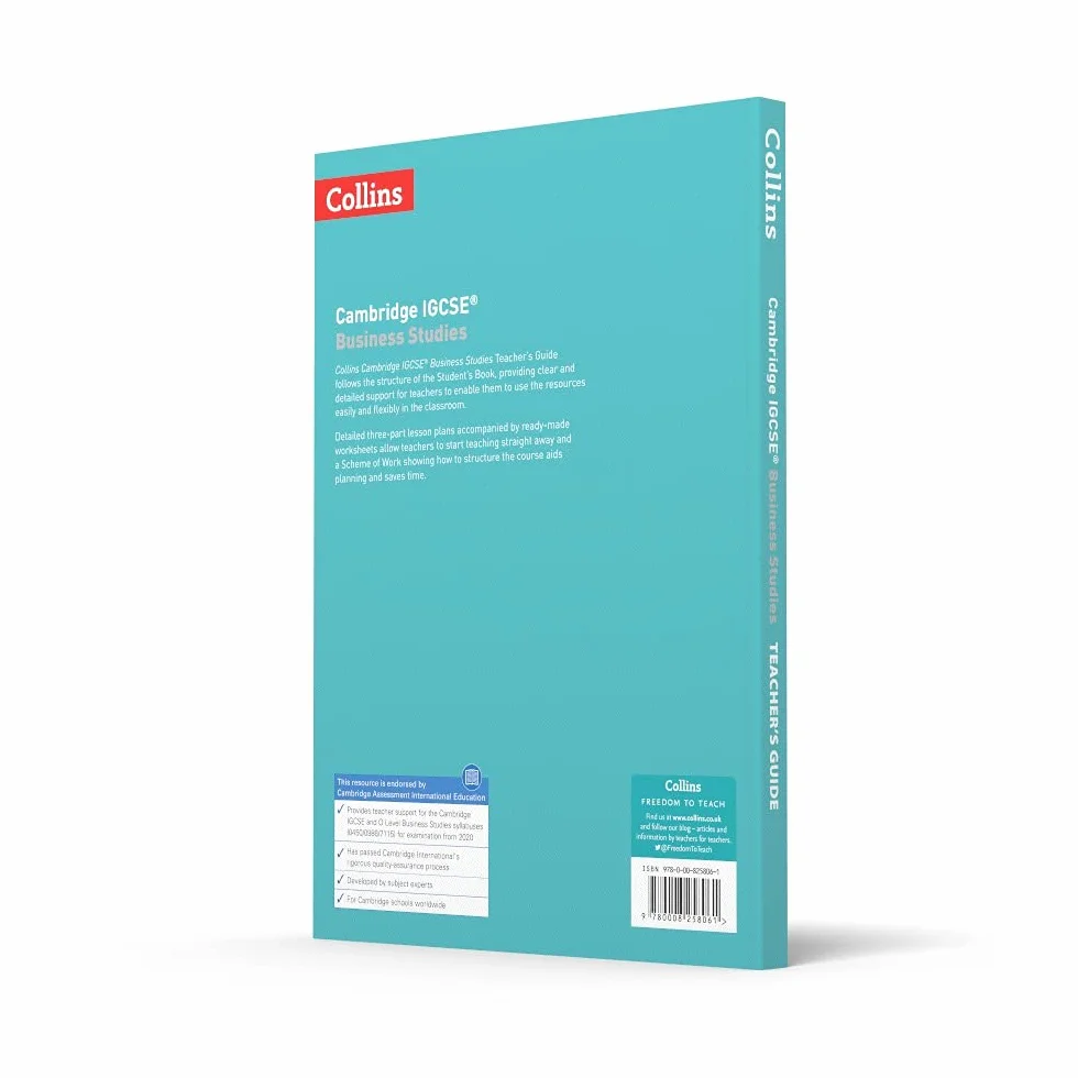 Cambridge IGCSE™ Business Studies Teacher’s Guide