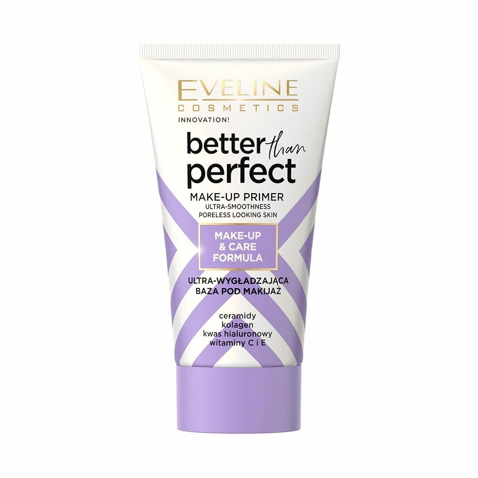 Eveline Cosmetics Better Than Perfect Makeup Primer z kwasem hialuronowym, kolagenem, witaminami C i E