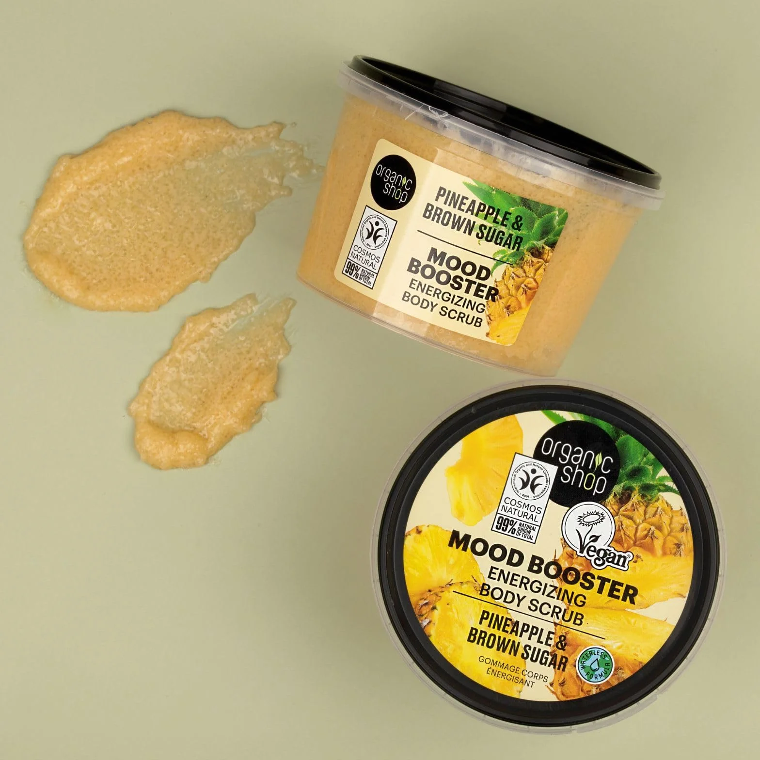 Organic Shop Peeling do ciała Ananas i Brązowy Cukier 250 ml