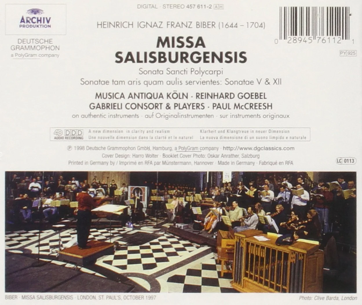 Biber: Missa Salisburgensis