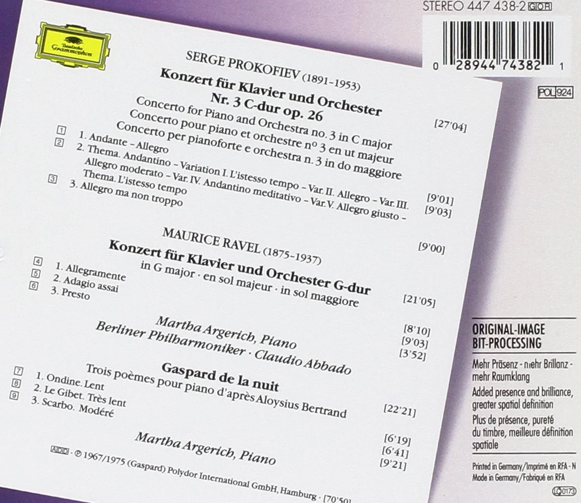 Prokofiev: Piano Concerto No. 3 - Ravel: Piano Concerto in G major