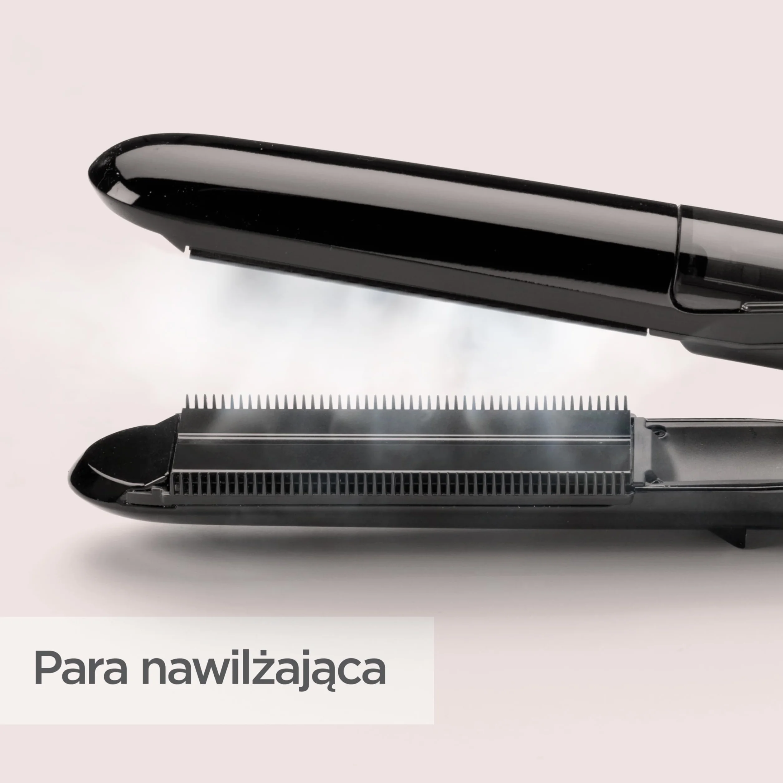 BaByliss Steam Straight Prostownica Parowa ST492E, Płytki Tytanowo-Ceramiczne, 5 Ustawień Temperatury 150-230°C