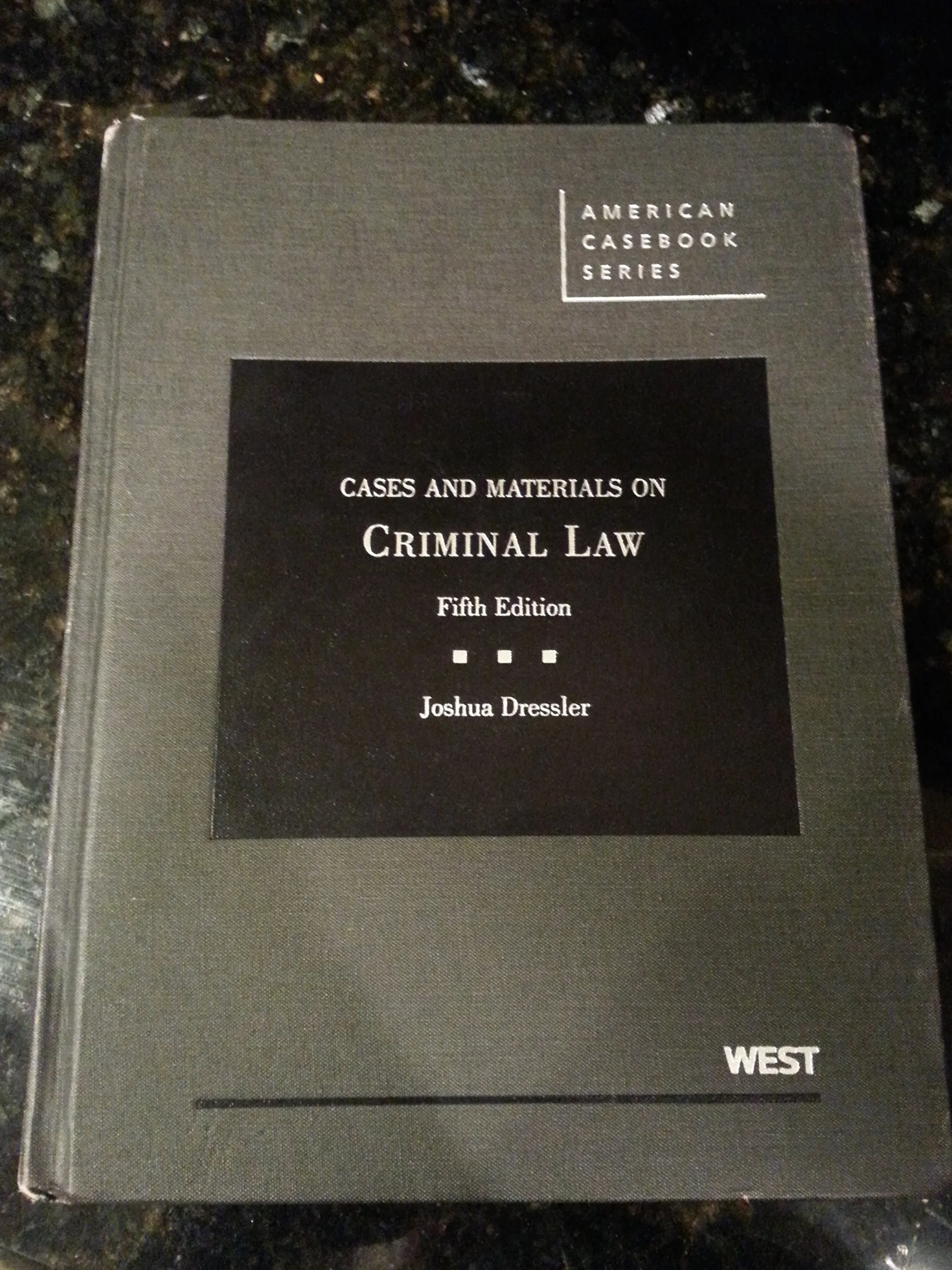 Cases and Materials on Criminal Law