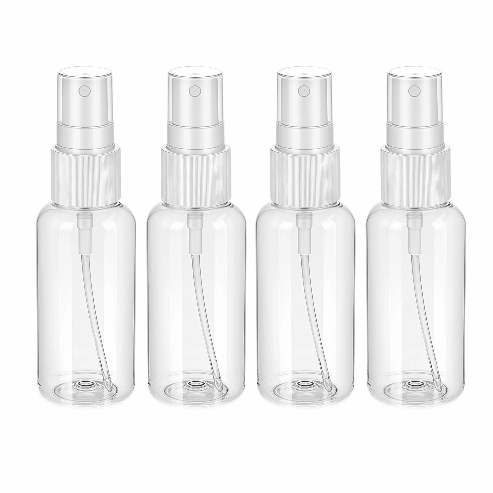 Giantree Zestaw 4 Przezroczystych Plastikowych Butelek do Podróży 30ml z Rozpylaczem