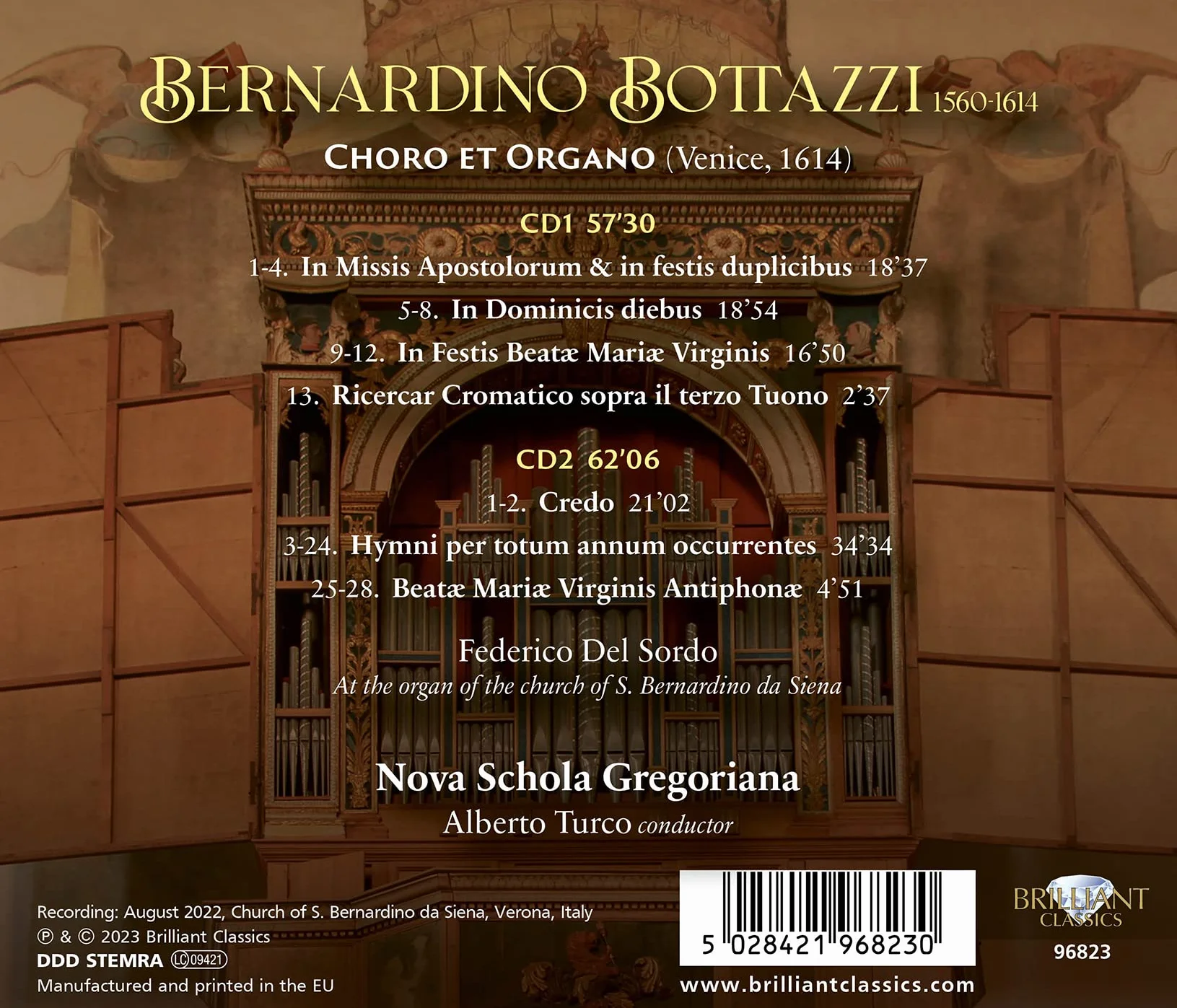 Bernardino Bottazzi: Choro Et Organo