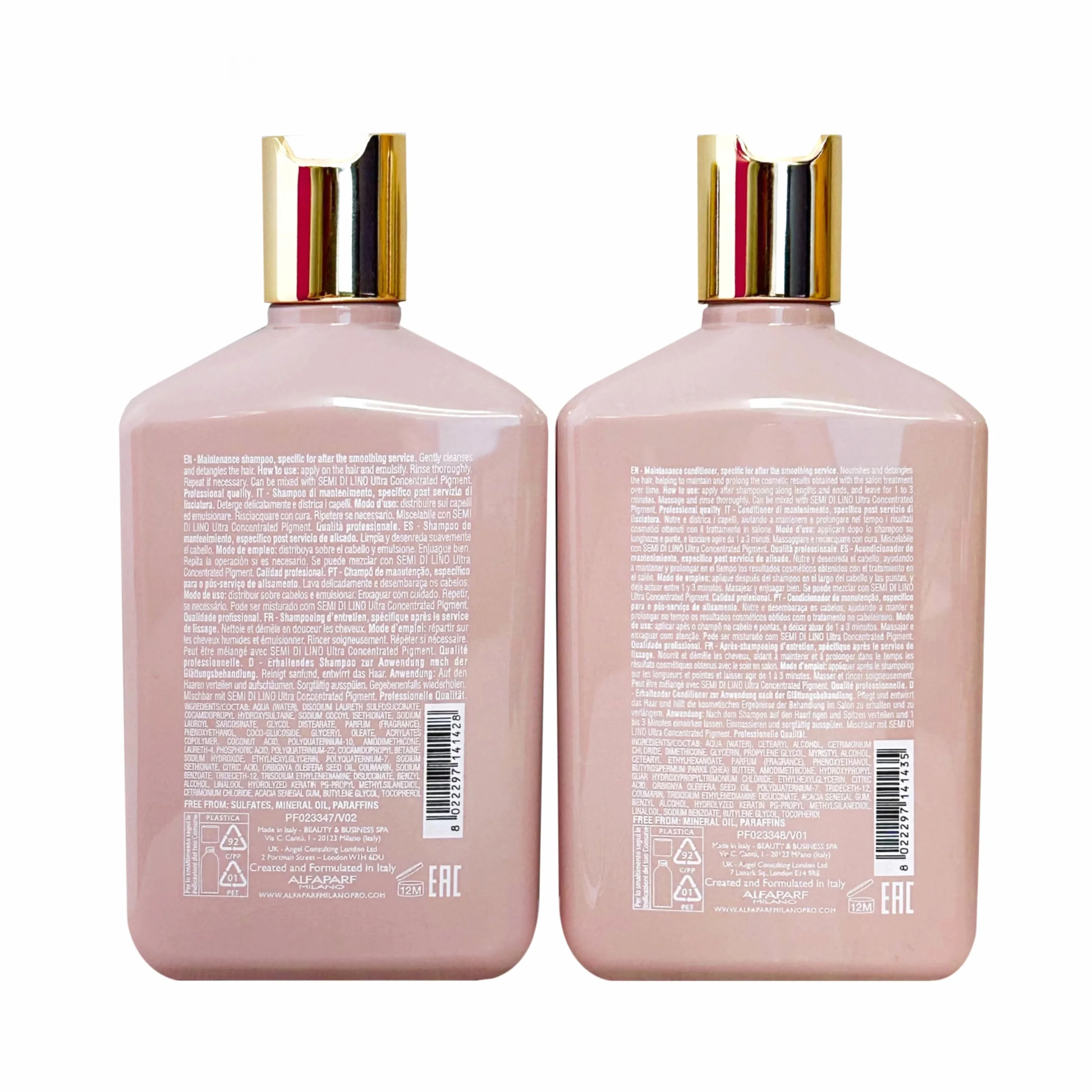 Alfaparf Lisse Design Keratin Szampon i Odżywka 2 x 250 ml