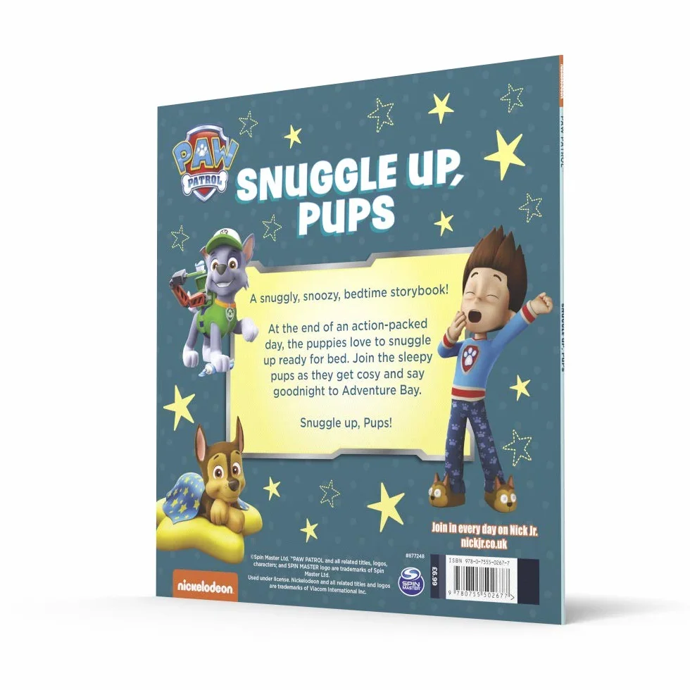 Paw Patrol Picture Book – Snuggle Up Pups: A super-snoozy illustrated bedtime story book for children aged 2, 3, 4, 5 based on the Nickelodeon TV Series