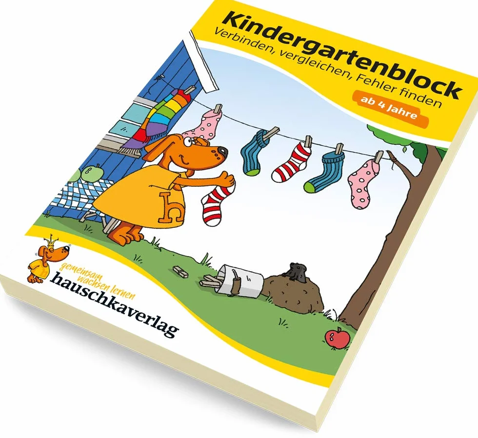 Ubungsmaterial fur kindergarten und vorschule - t622 - kindergartenblock - verbinden, vergleichen, f: A5-Block: 622