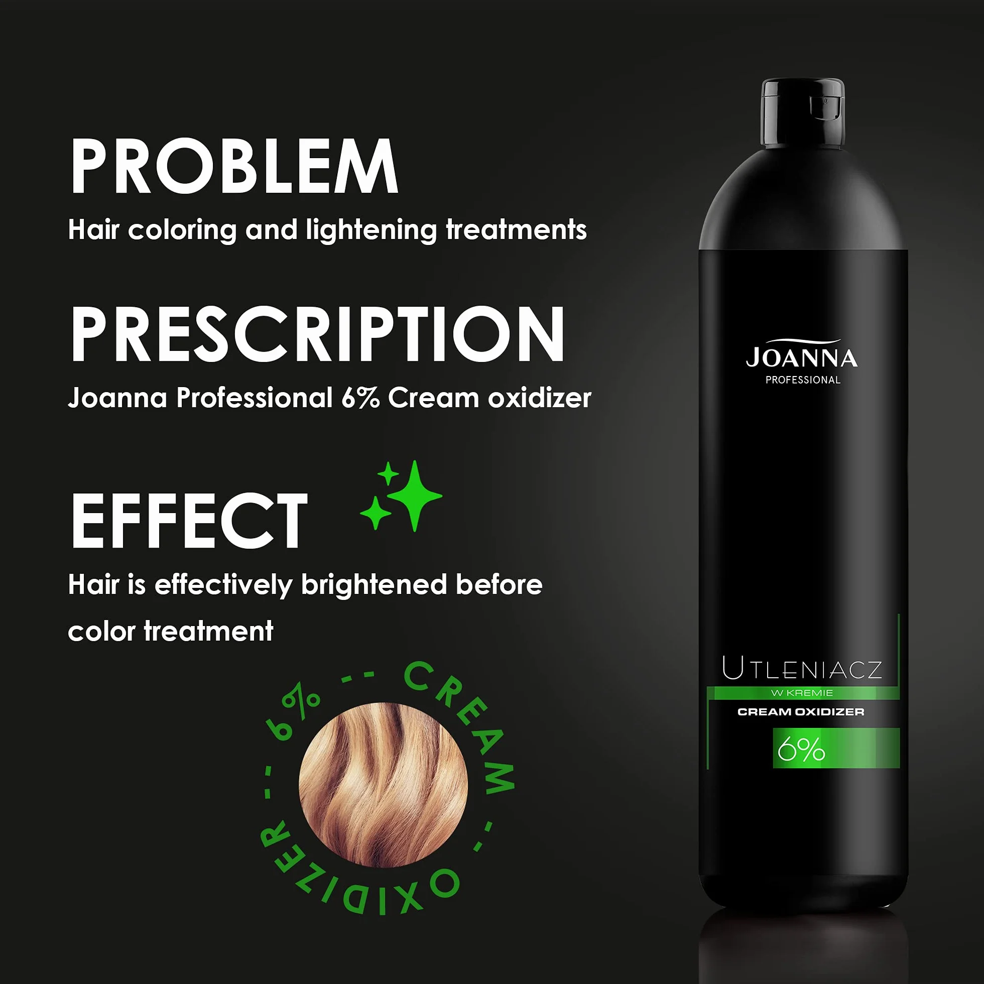 Joanna Cream Developer Oksydant 6% 1000 ml Biały