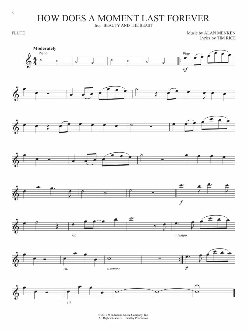 Favorite Disney Songs: Instrumental Play-Along for Flute