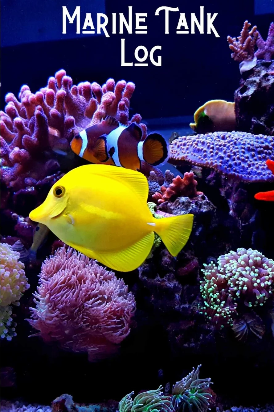 Marine Tank Log: Compact Aquarium Logging Book, Great For Tracking, Scheduling Routine Maintenance, Including Water Chemistry And Fish Health. Blank Lined (6x9 120 Pages).
