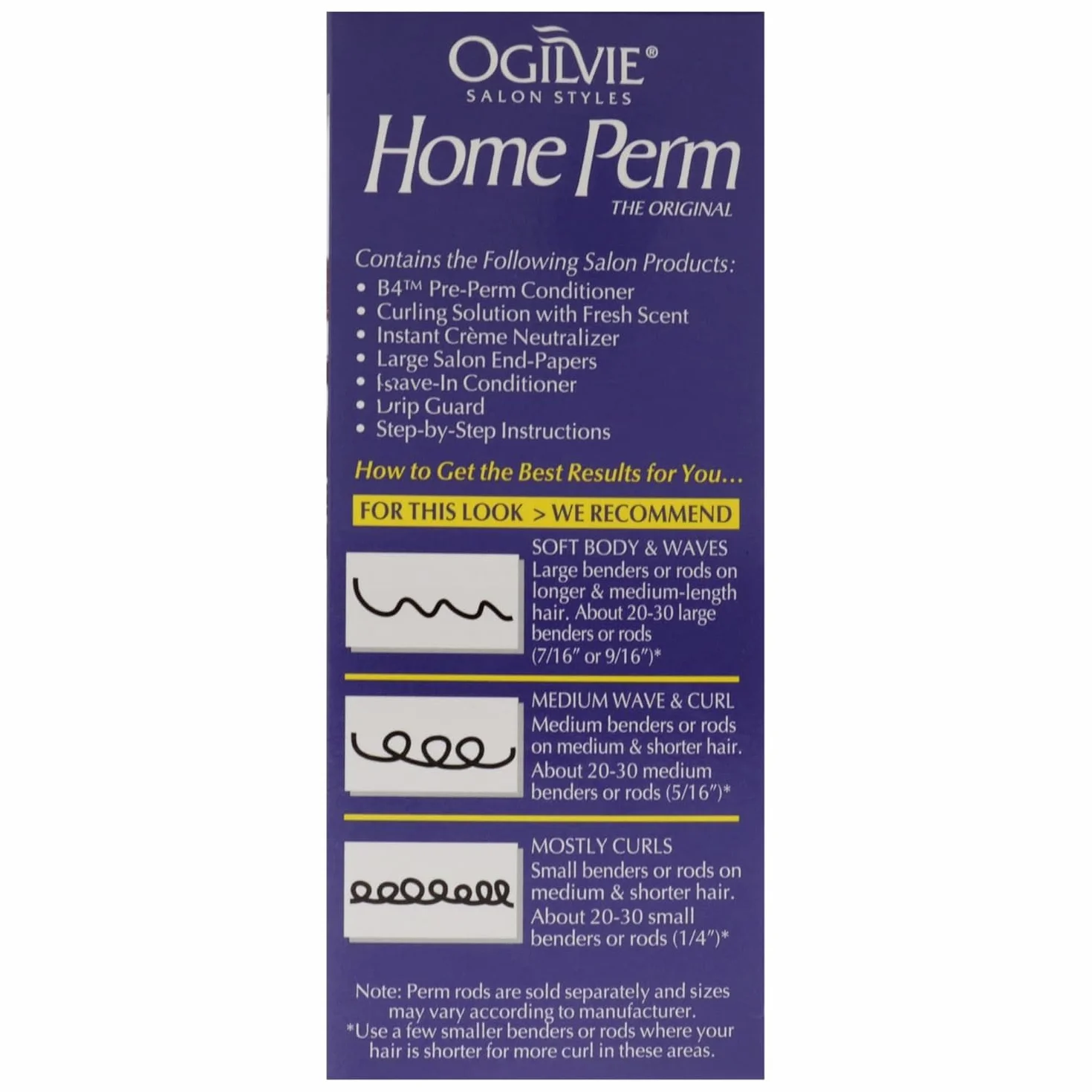 Ogilvie The Original Home Perm Zestaw permanentny do włosów długotrwałe loki i fale