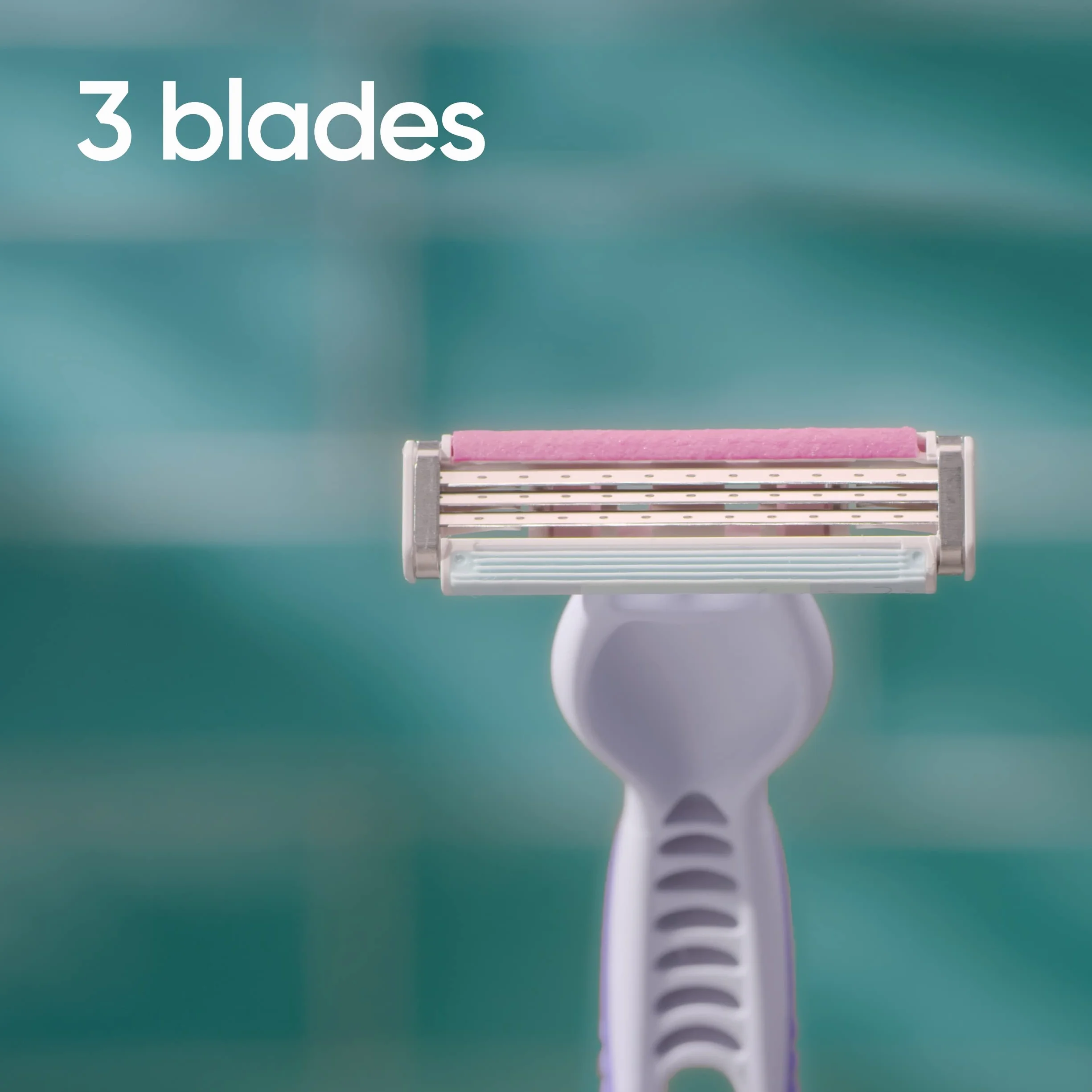 Gillette Venus3 damskie golarki jednorazowe 4 opakowanie z 3 ostrzami i paskiem nawilżającym