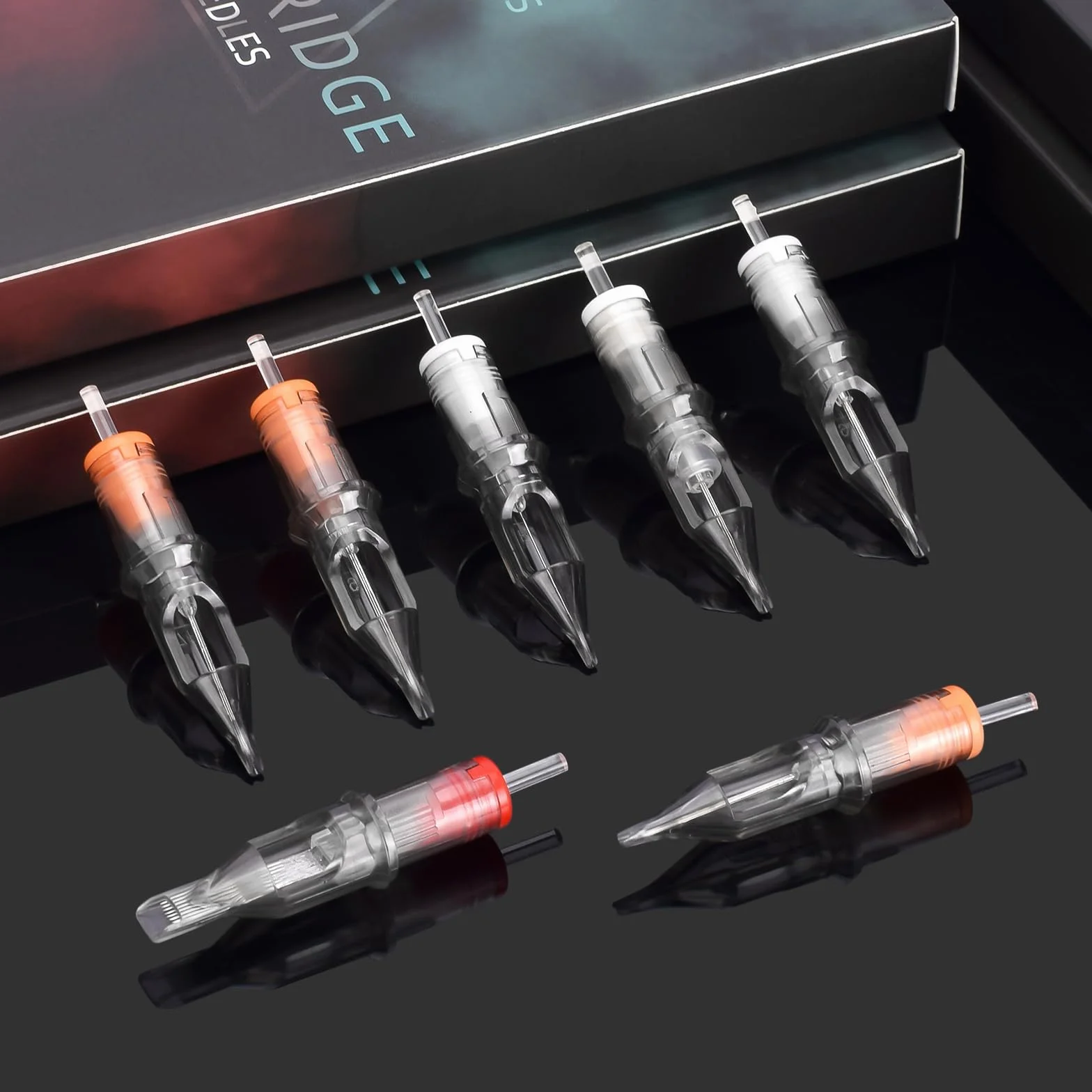 ATOMUS Tattoo Cartridge Needles 50pcs 1001RL 3RL 5RL 7RL 9RL 3RS 5RS 7RS 9RS 15RM Rotary Machine