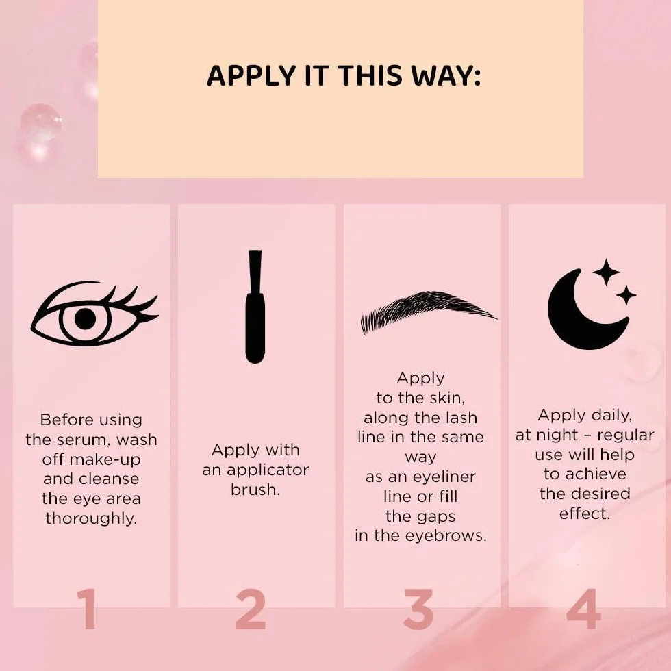 Eveline Cosmetics Serum multipeptydowe do wzrostu rzęs i brwi