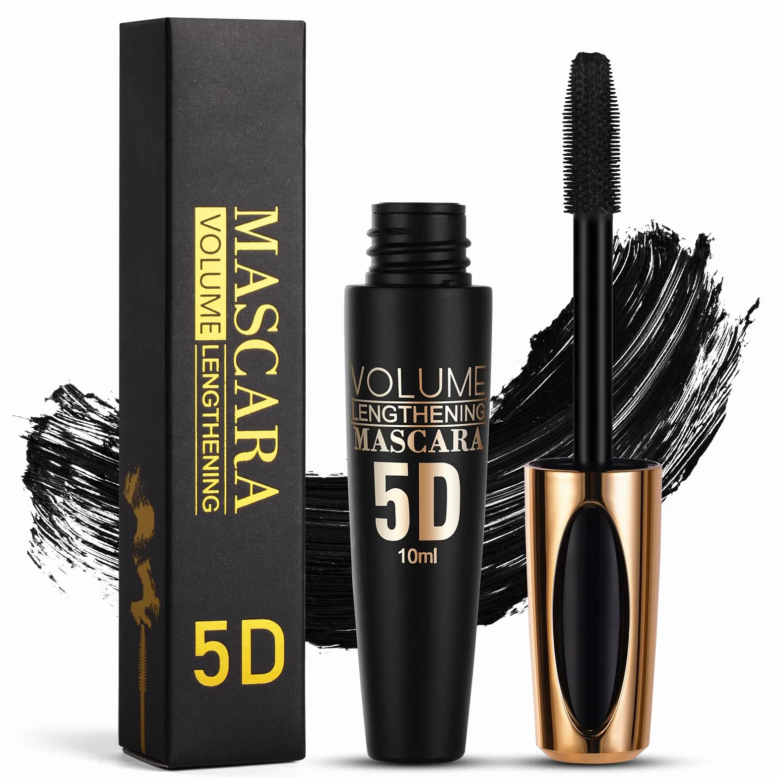 LOPHE 5D Wodoodporny tusz do rzęs Objętość Intensywna czerń 10 ml
