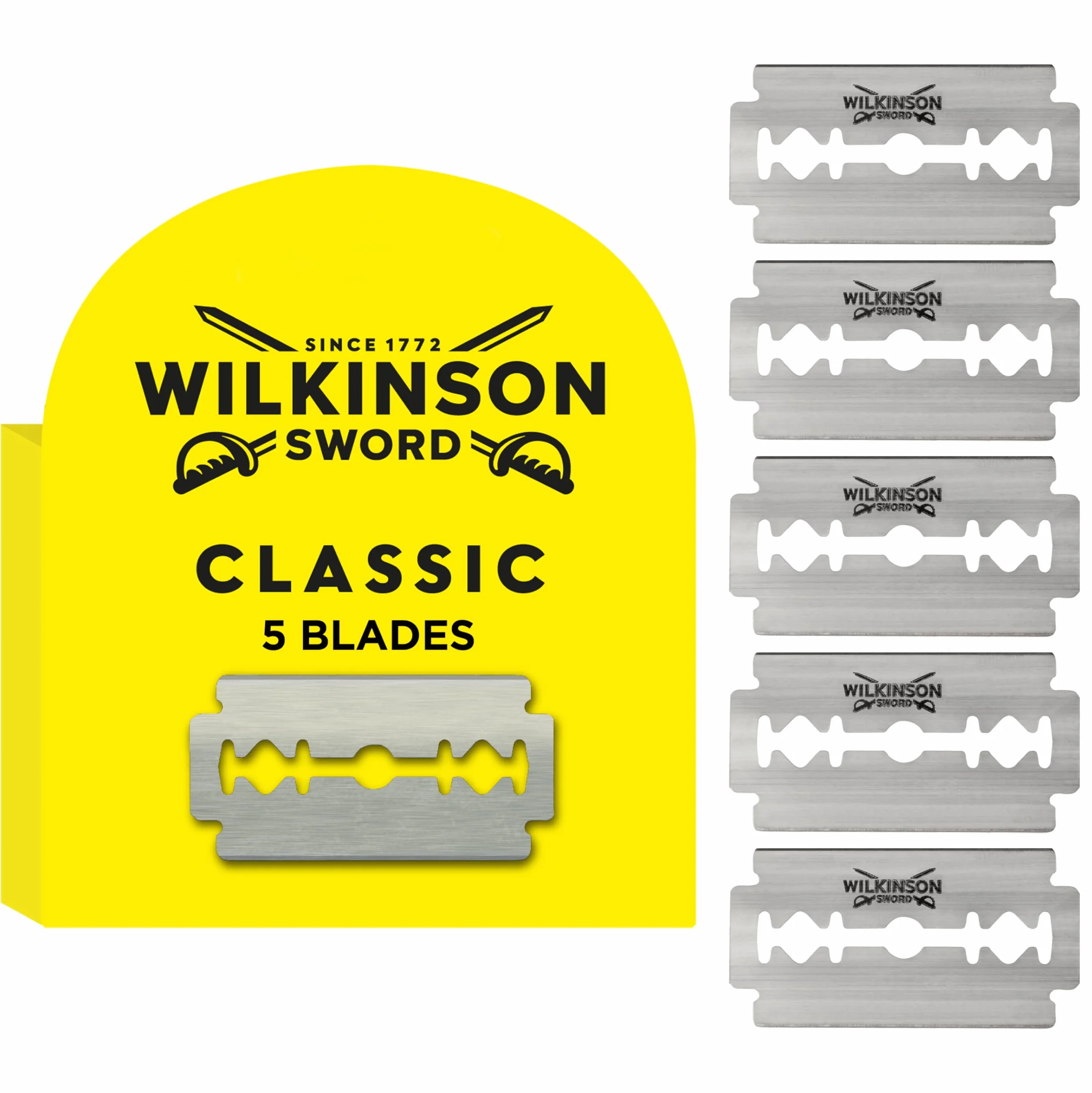 Wilkinson Classic Sword Double Edge Razor Blades (5 sztuk w opakowaniu)