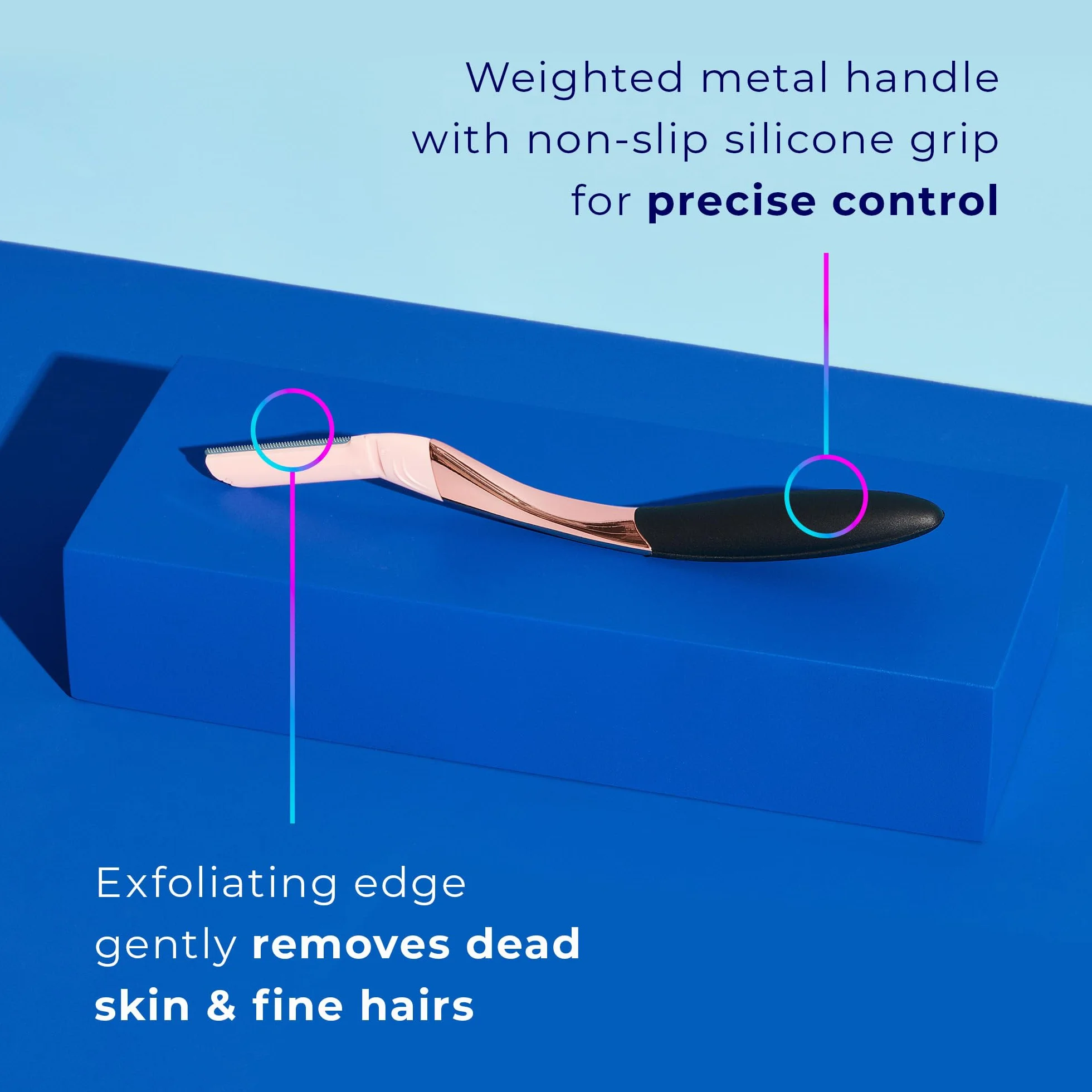 Schick Hydro Silk Dermaplaning Wand, narzędzie do dermaplanowania twarzy z 6 ostrzami