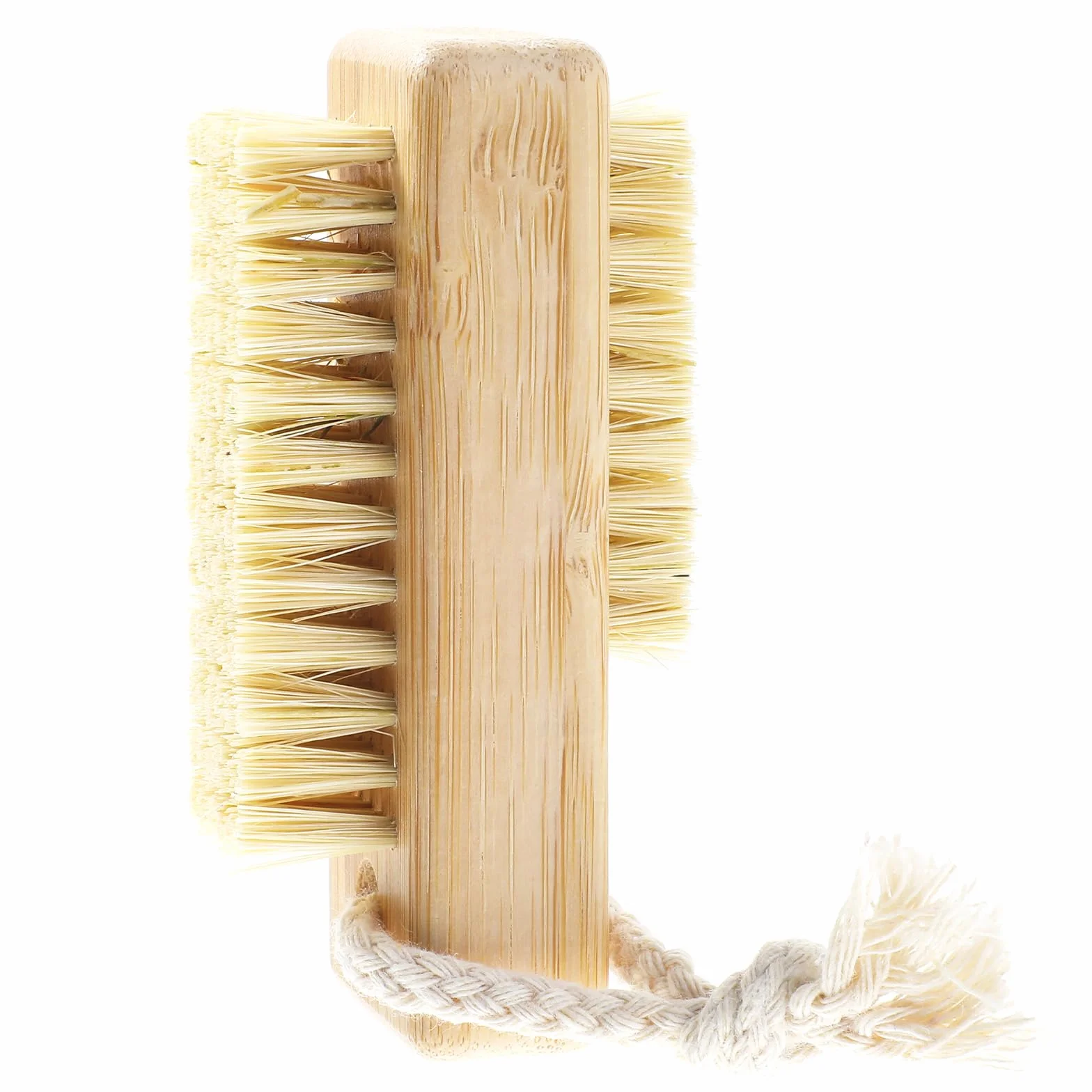 Sibba Szczotka do czyszczenia paznokci, drewniana, dwustronna, do manicure, pedicure, szorowania, czyszczenia paznokci