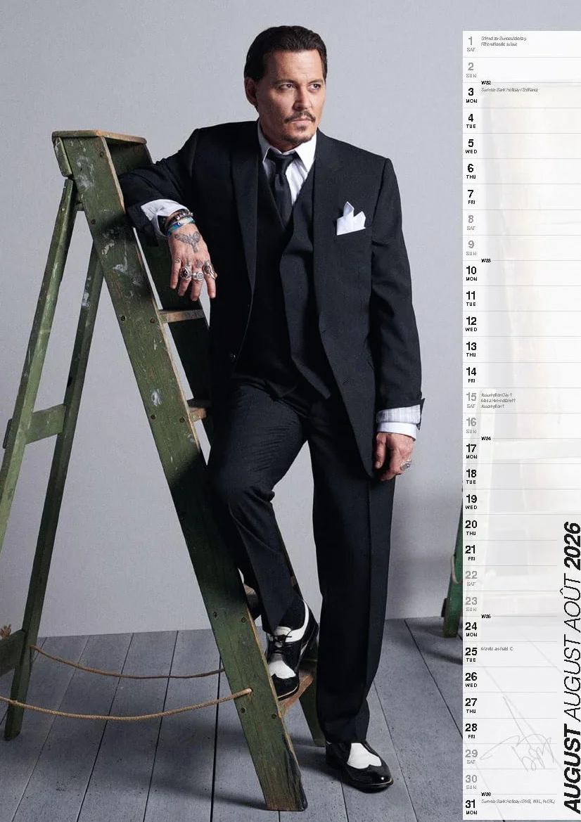 Johnny Depp 2026 - Calendrier - Calendario