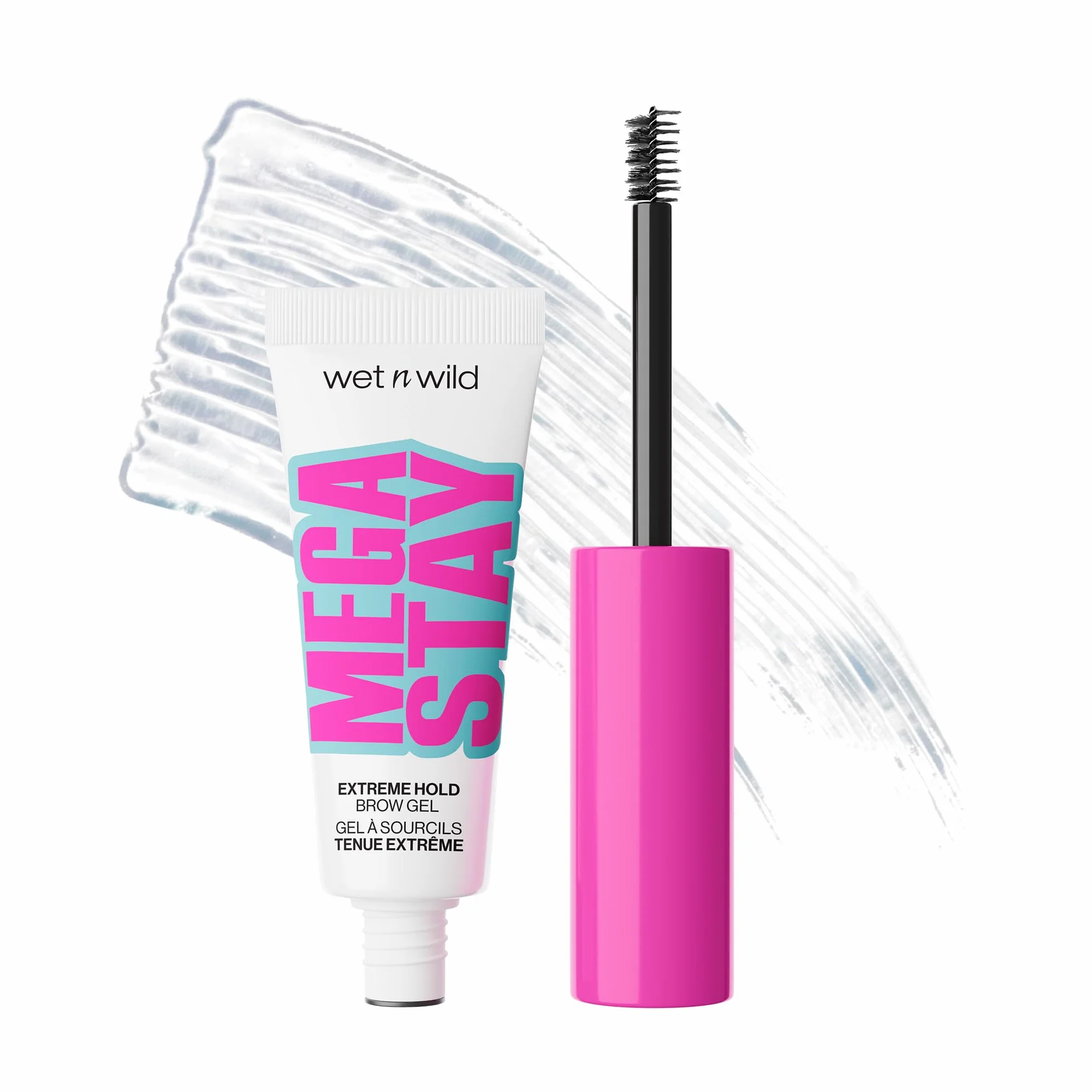 Wet n Wild Mega Stay Extreme Hold Brow Gel, Żel do Brwi, Bezbarwny, Trwałość 16h