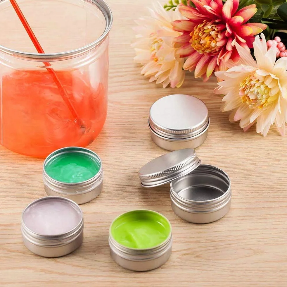 Aluminiowe puszki 15 ml 5 szt. pojemniki do balsamów i kremów