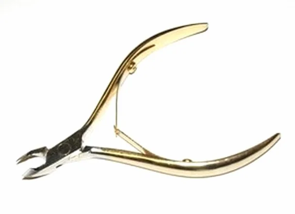 Cążki do skórek stal złote 4mm