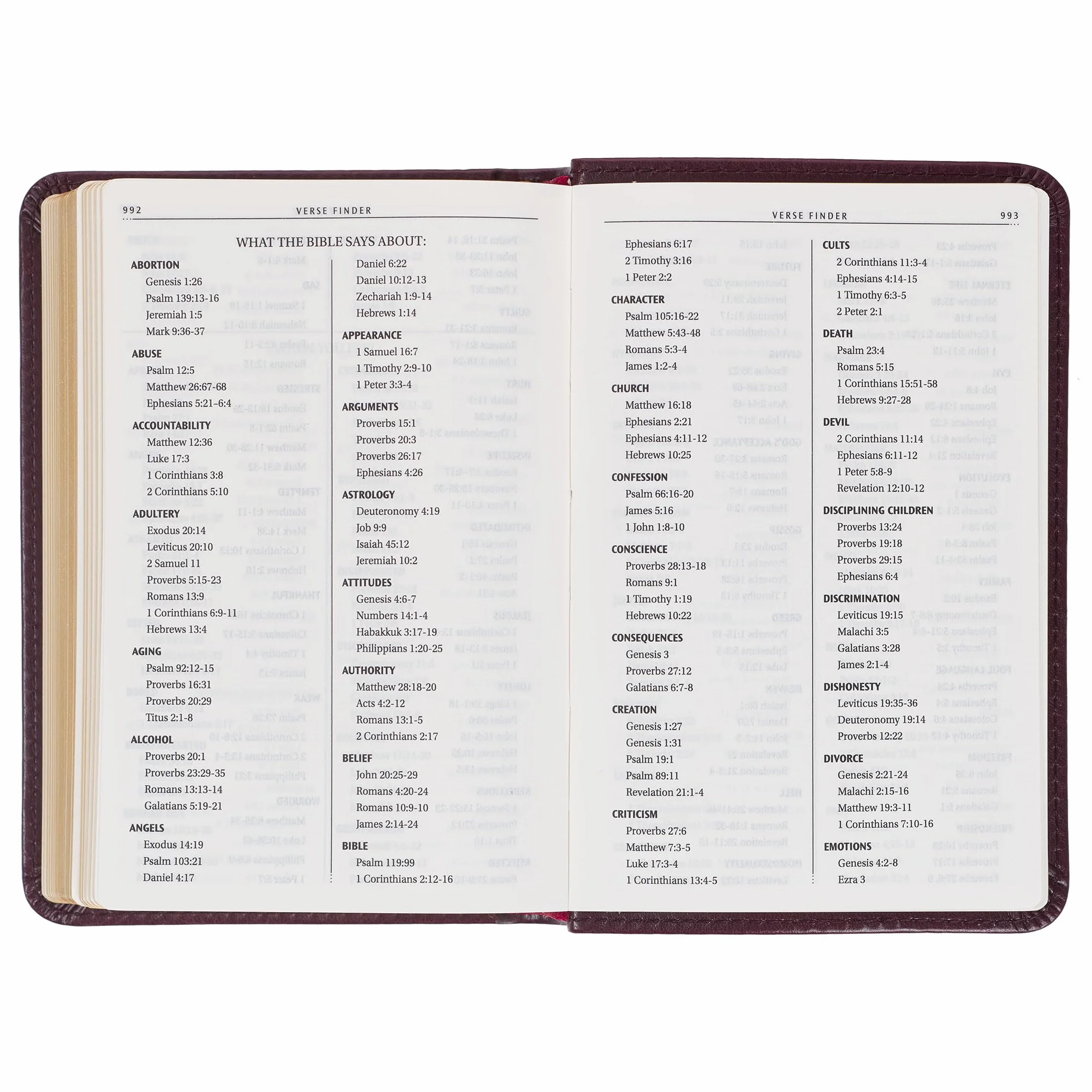 KJV Holy Bible, Mini Pocket Size, Faux Leather Red Letter Edition - Ribbon Marker, King James Version, Burgundy