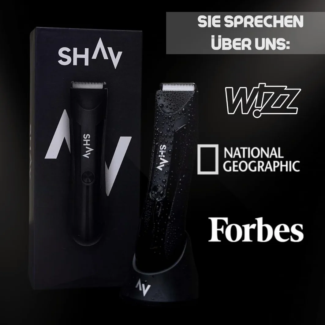 Shav™ - Wymienne ostrze do golarki – CutFree™ golarka intymna dla mężczyzn, maszynka do włosów na mokro i na sucho z wymiennym ceramicznym modułem ostrza, bodygroomer do włosów intymnych i na ciele,