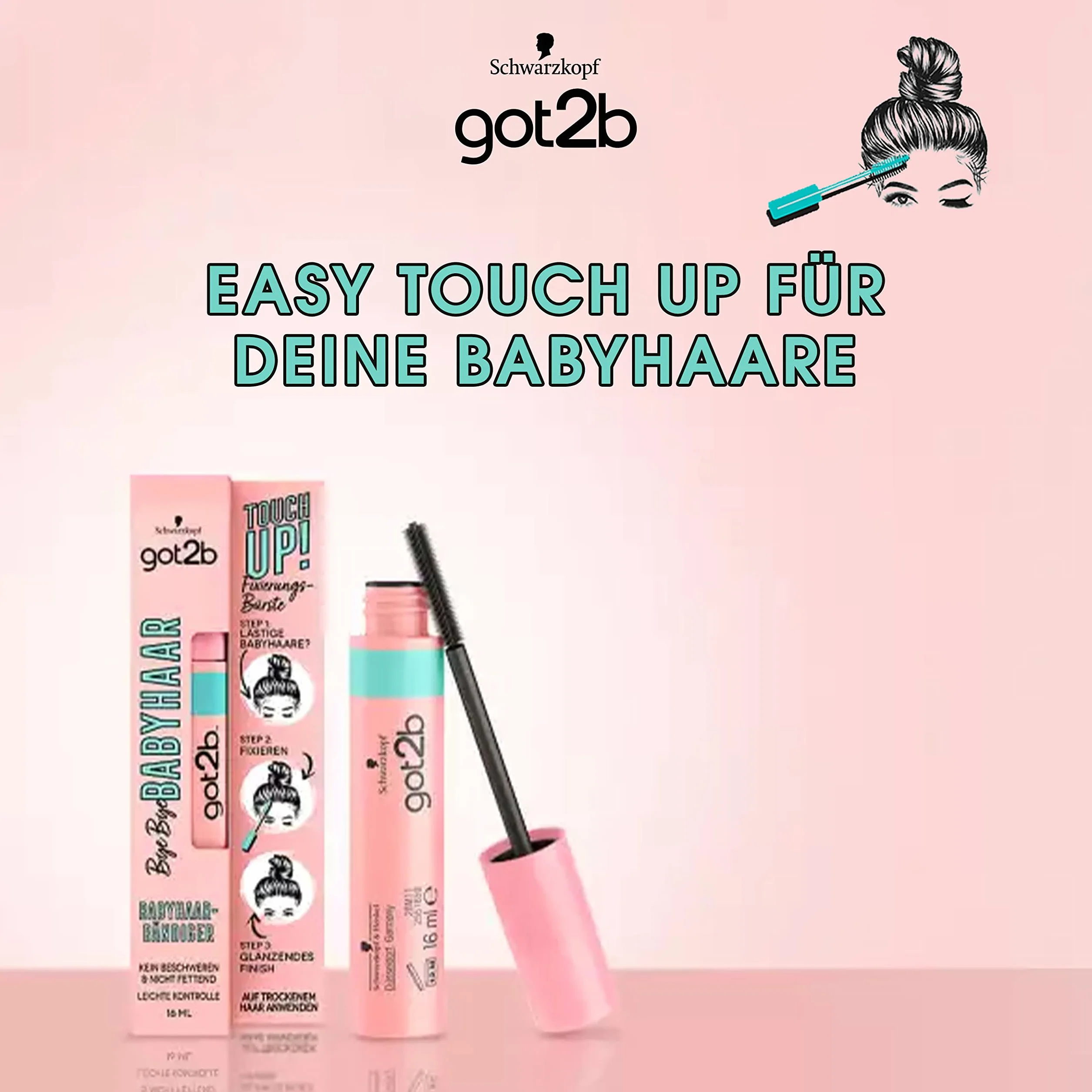Schwarzkopf Got2B Touch Up Grzebyk, 1 opakowanie (1 x 16 ml)