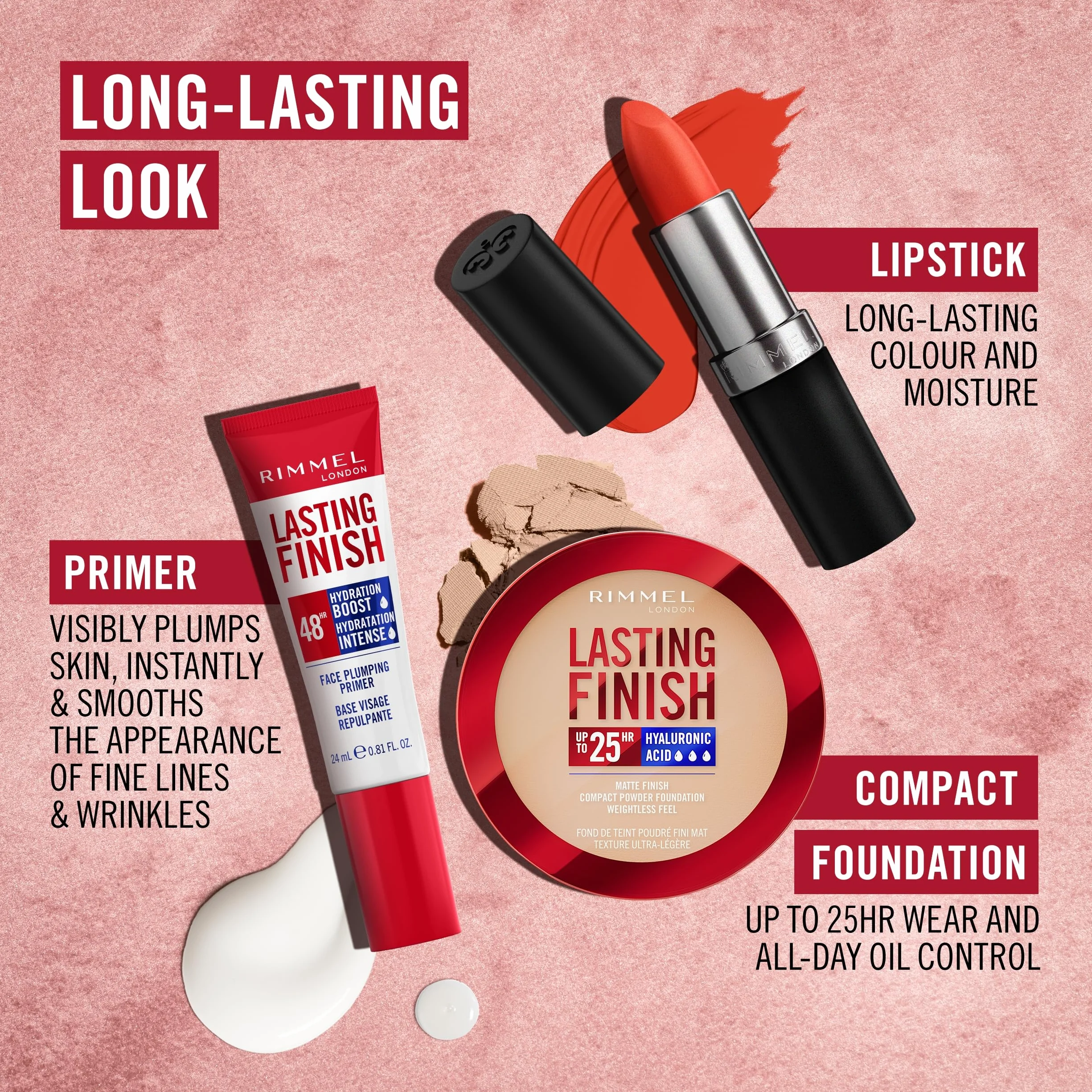 Rimmel Lasting Finish By Kate Pomadka, 008 Dusty Rose, 4 g