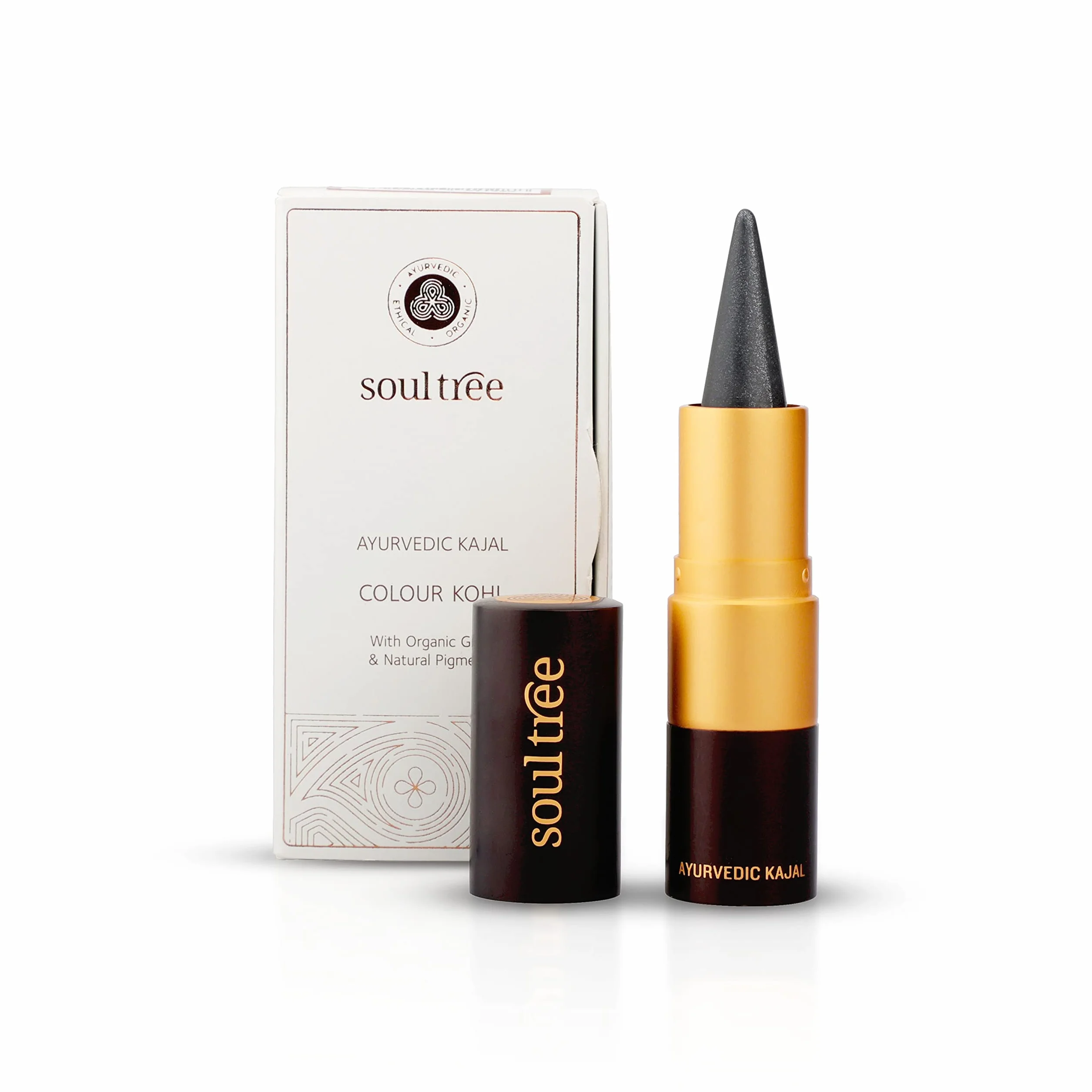 Soul Tree Ayurvedic Kajal Certified Natural Grey Glow 004 3g