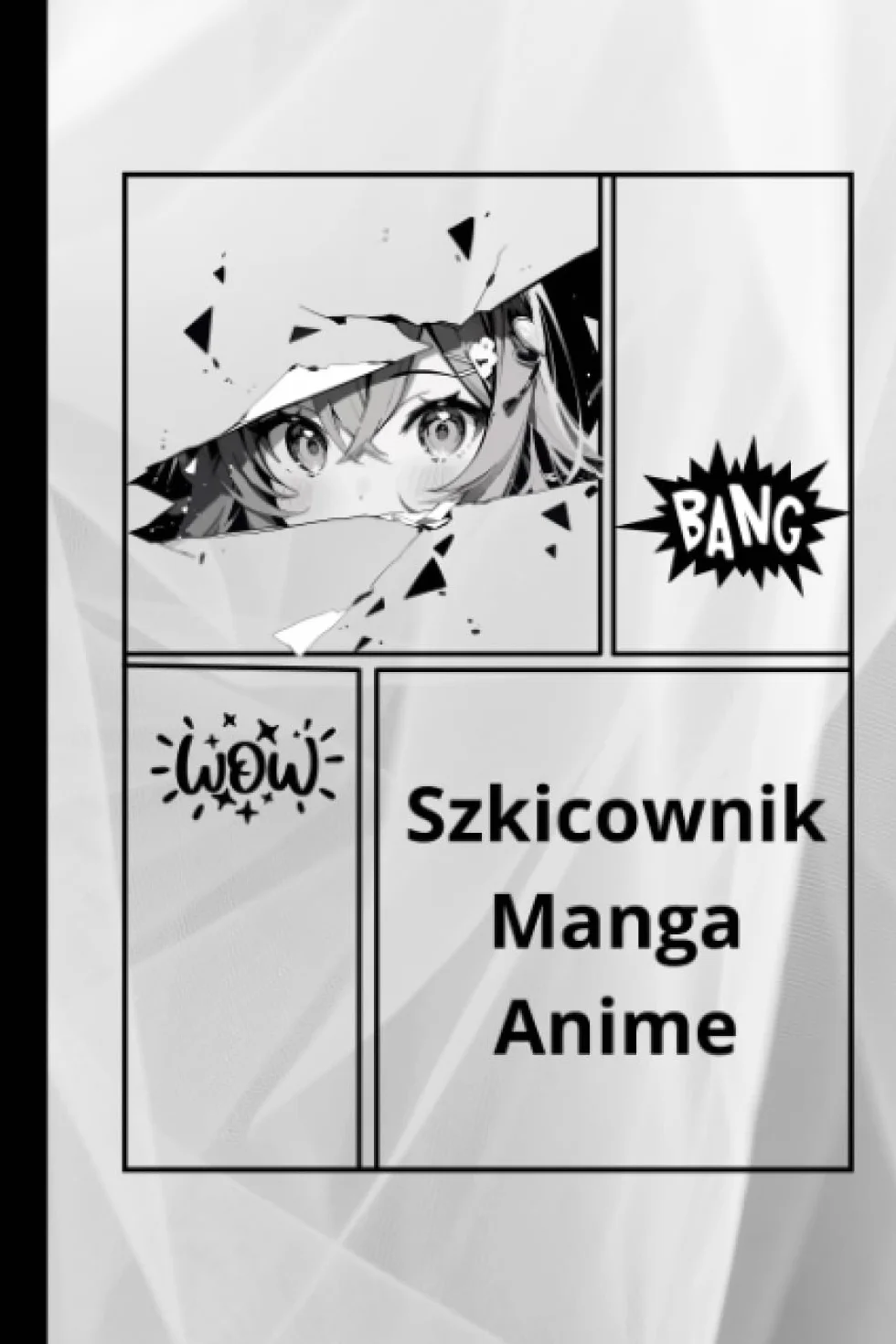 Szkicownik Manga Anime: szablony ramek do szkicowania i rysowania własnych komiksów