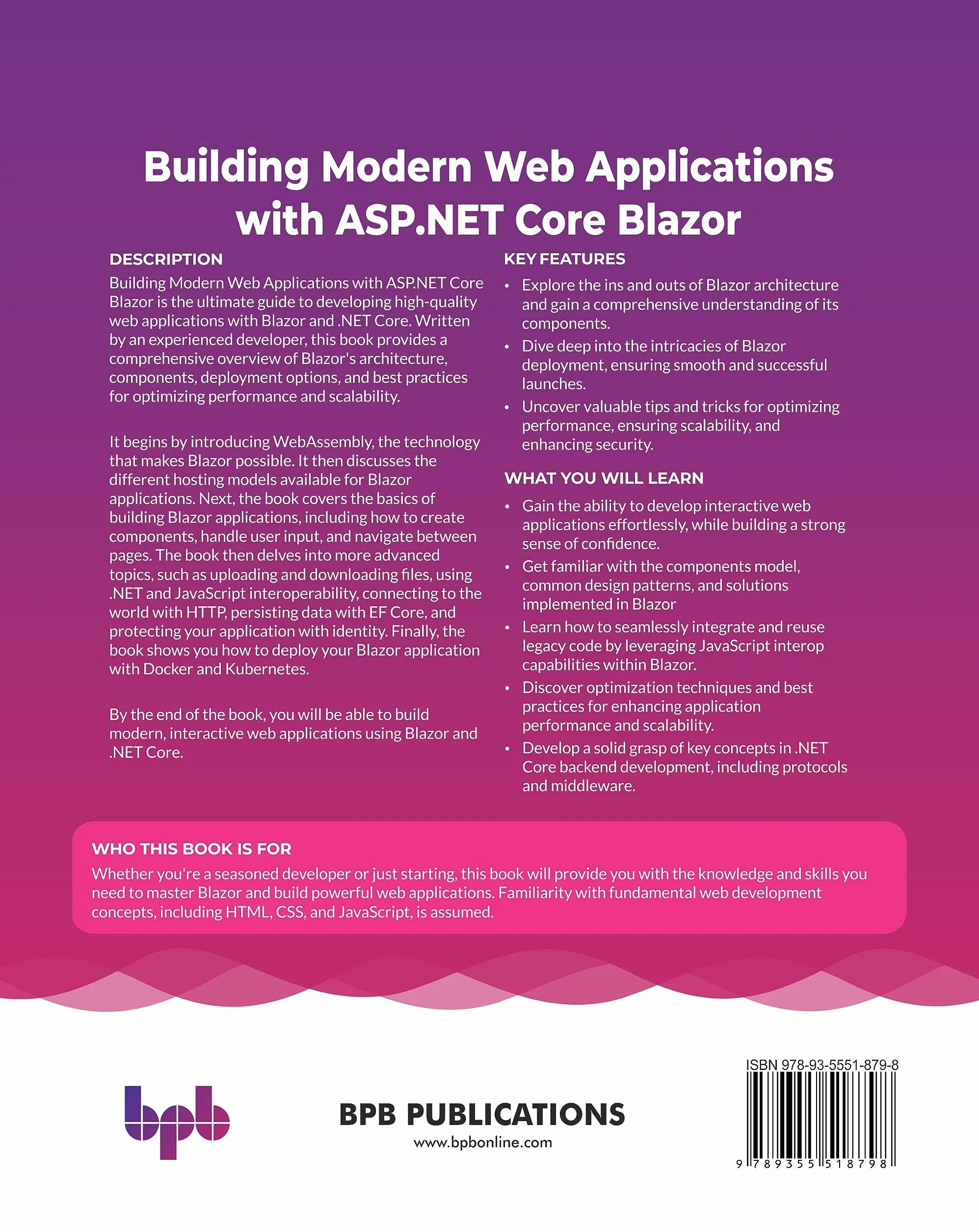 Building Modern Web Applications with ASP.NET Core Blazor: Learn how to use Blazor to create powerful, responsive, and engaging web applications (English Edition)