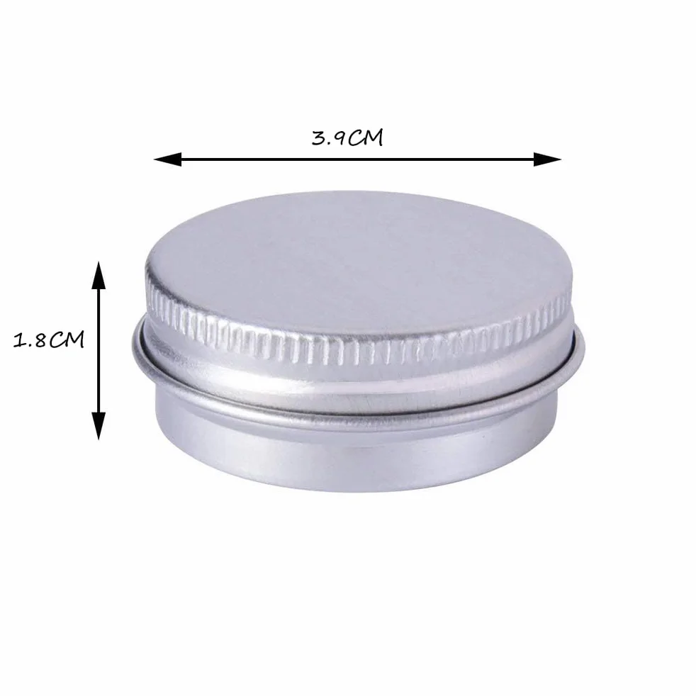 Aluminiowe puszki 15 ml 5 szt. pojemniki do balsamów i kremów