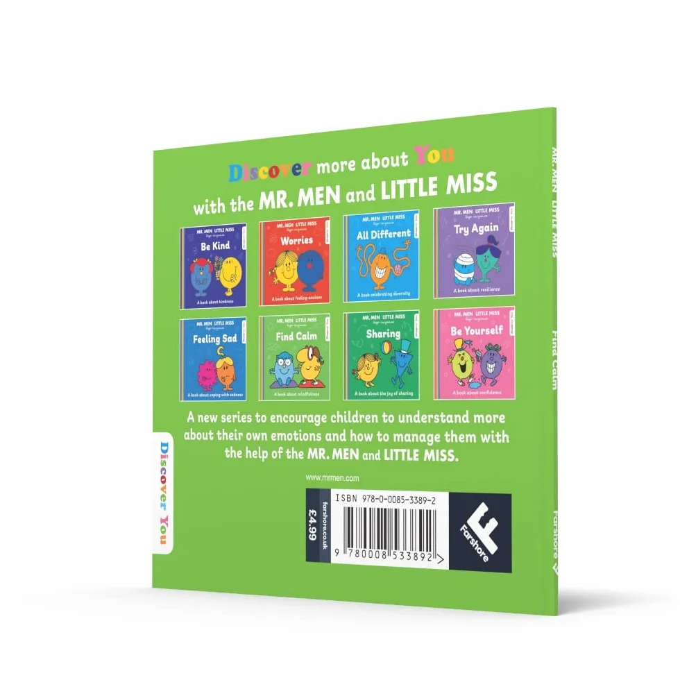 Mr. Men Little Miss: Find Calm: A New Book for 2023 about Mindfulness from the Classic Illustrated Children’s Series about Feelings